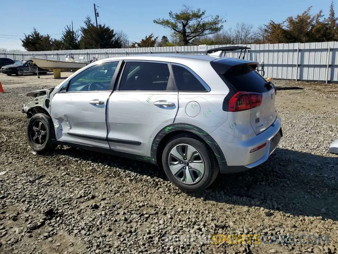 2 Photograph of a damaged car KNDCB3LC8K5220975 KIA NIRO 2019