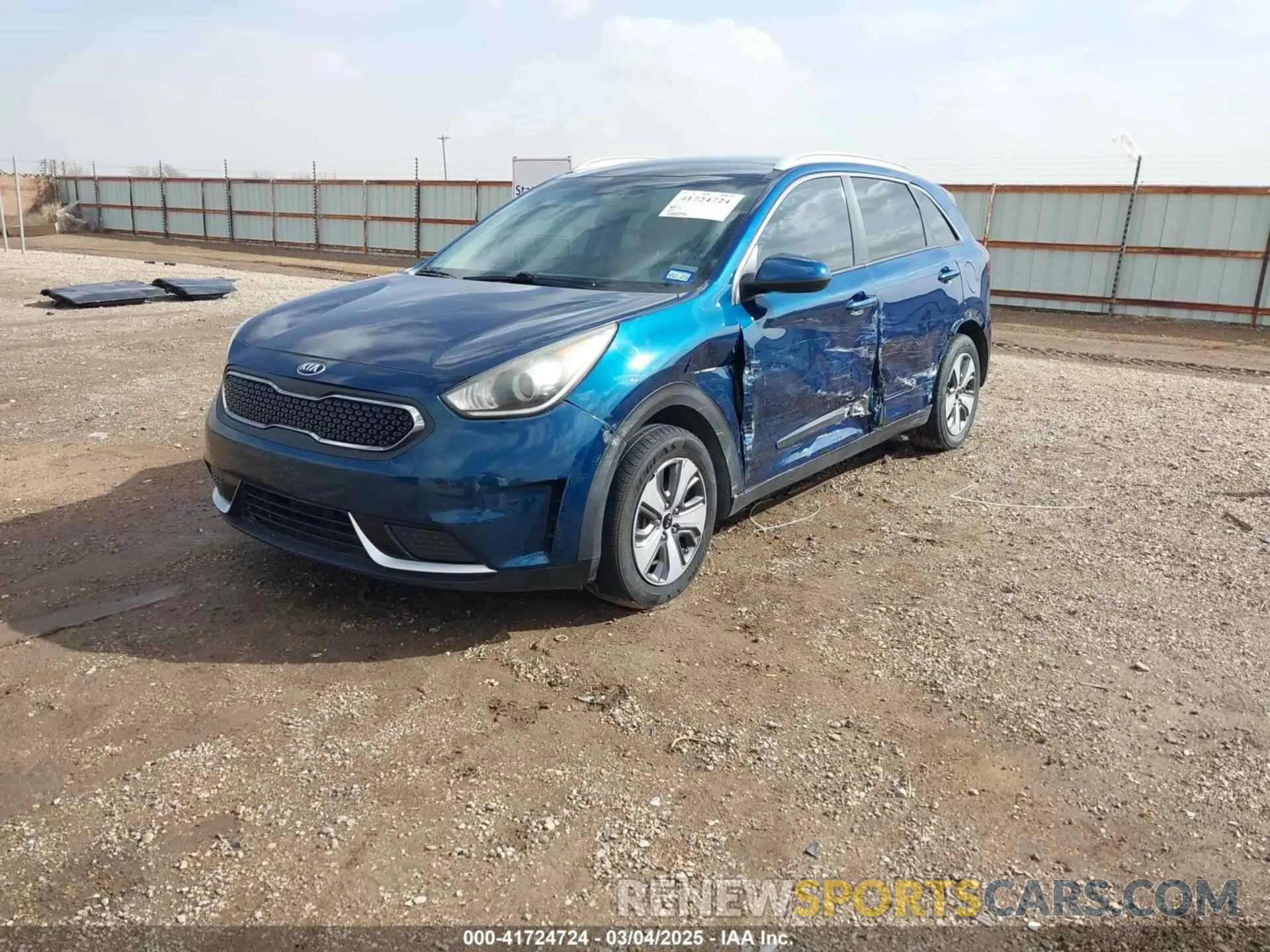 1 Photograph of a damaged car KNDCB3LCXK5248552 KIA NIRO 2019