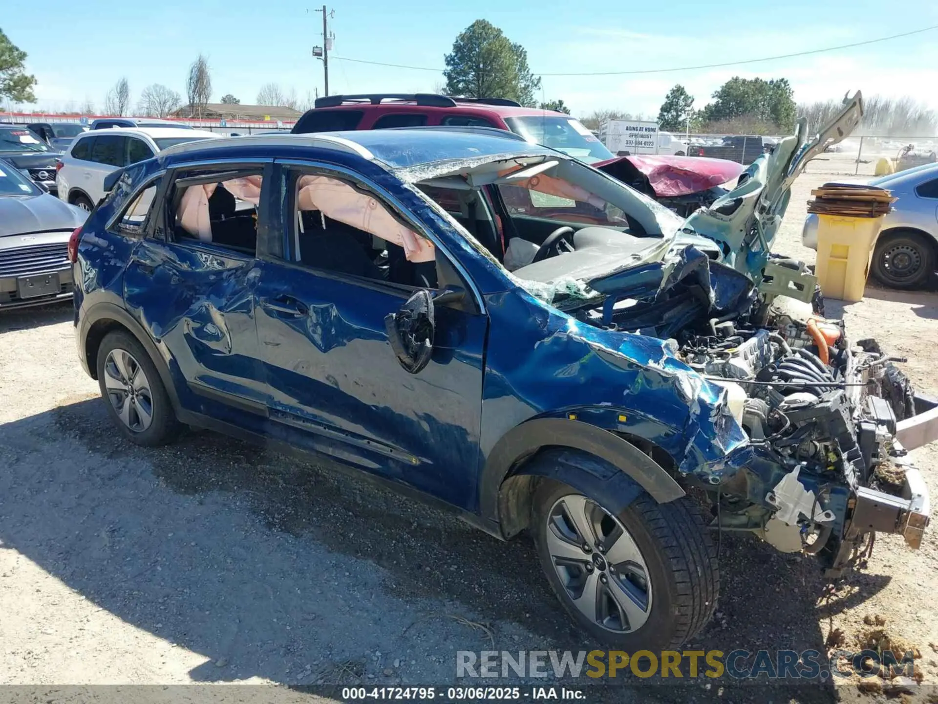 6 Фотография поврежденного автомобиля KNDCB3LCXK5257171 KIA NIRO 2019