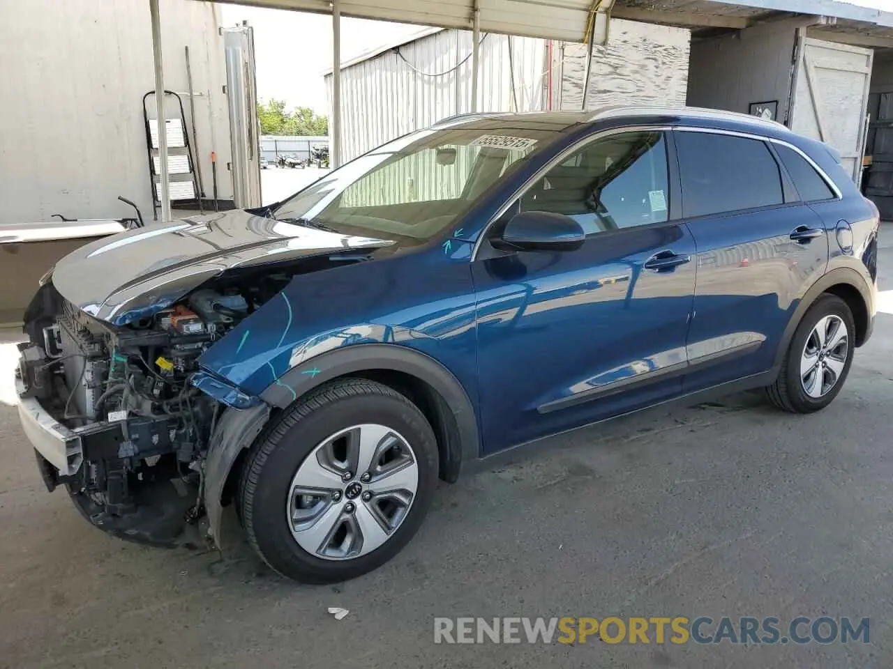1 Фотография поврежденного автомобиля KNDCB3LCXK5346092 KIA NIRO 2019