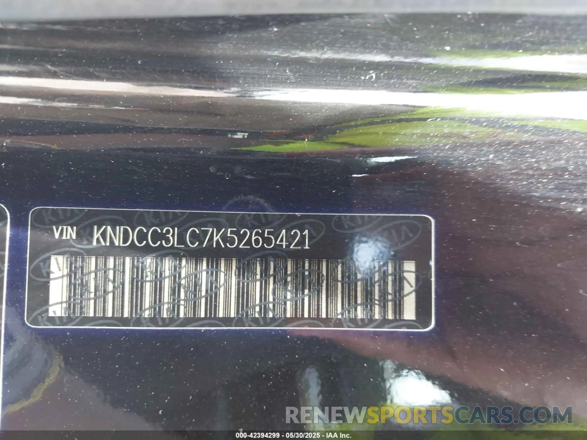 9 Фотография поврежденного автомобиля KNDCC3LC7K5265421 KIA NIRO 2019