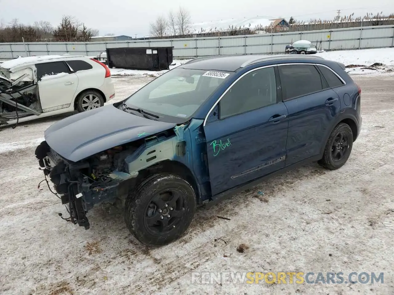 1 Photograph of a damaged car KNDCB3LC0L5447630 KIA NIRO 2020
