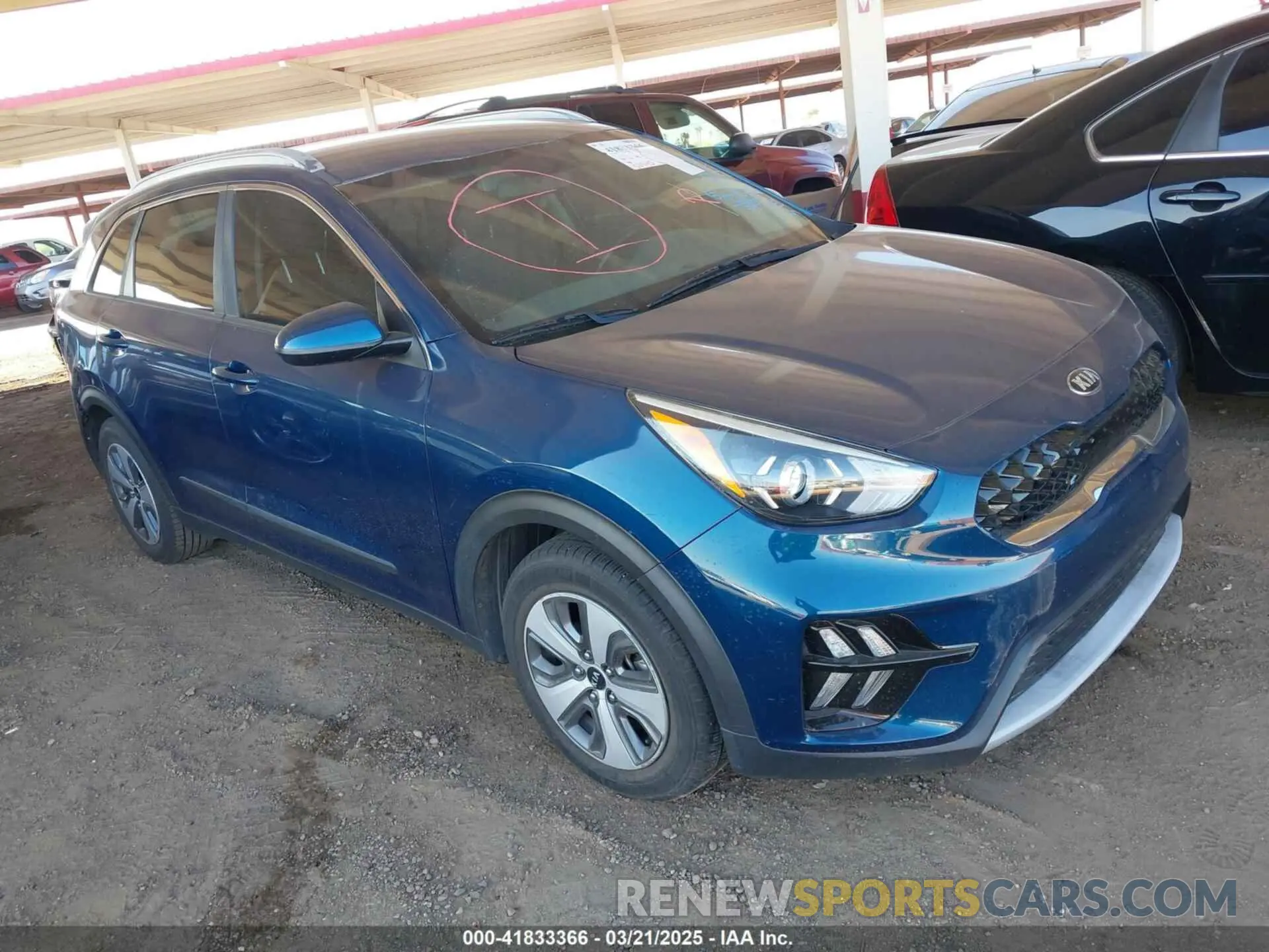 1 Фотография поврежденного автомобиля KNDCB3LC4L5439787 KIA NIRO 2020