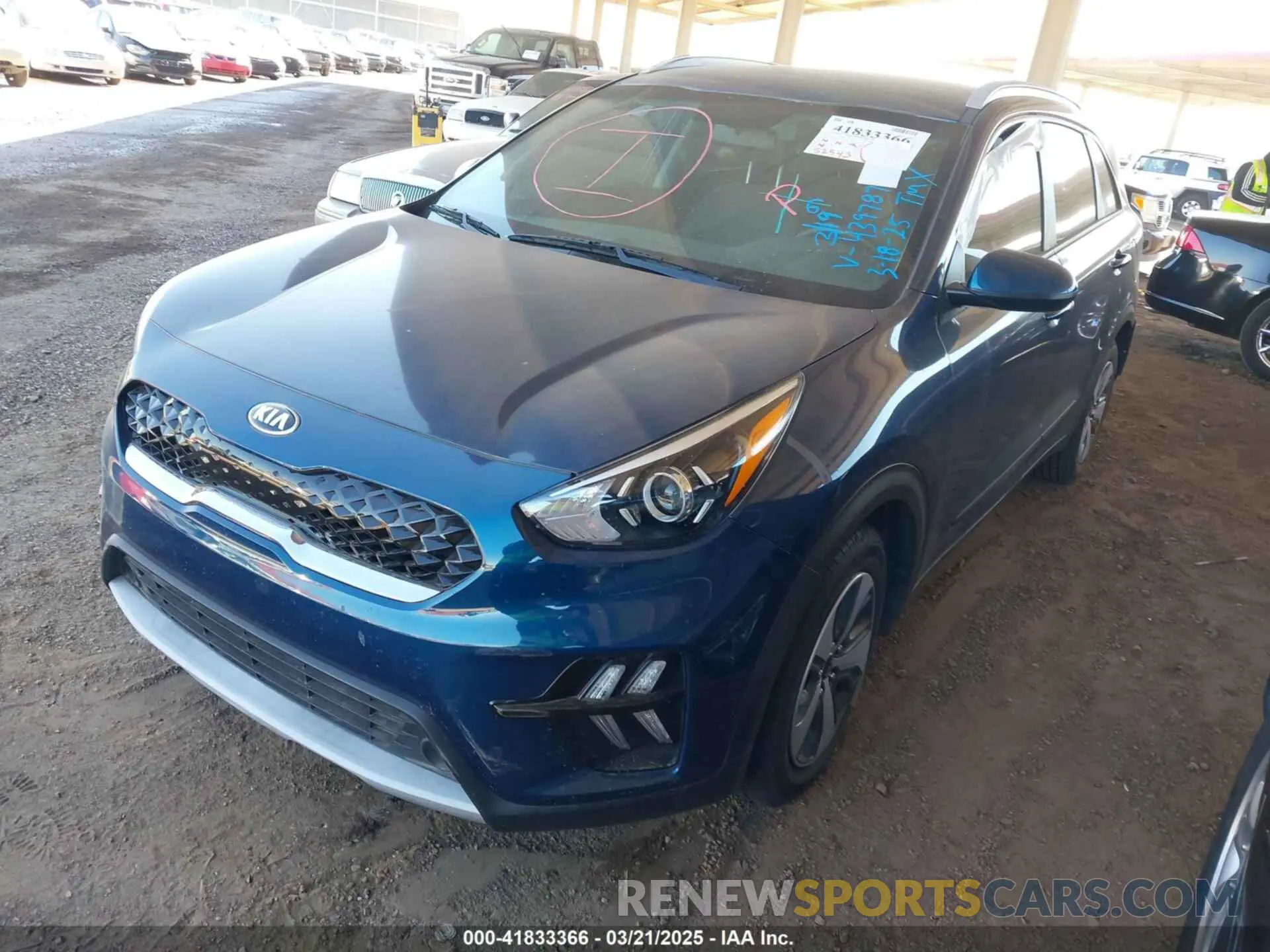 2 Фотография поврежденного автомобиля KNDCB3LC4L5439787 KIA NIRO 2020