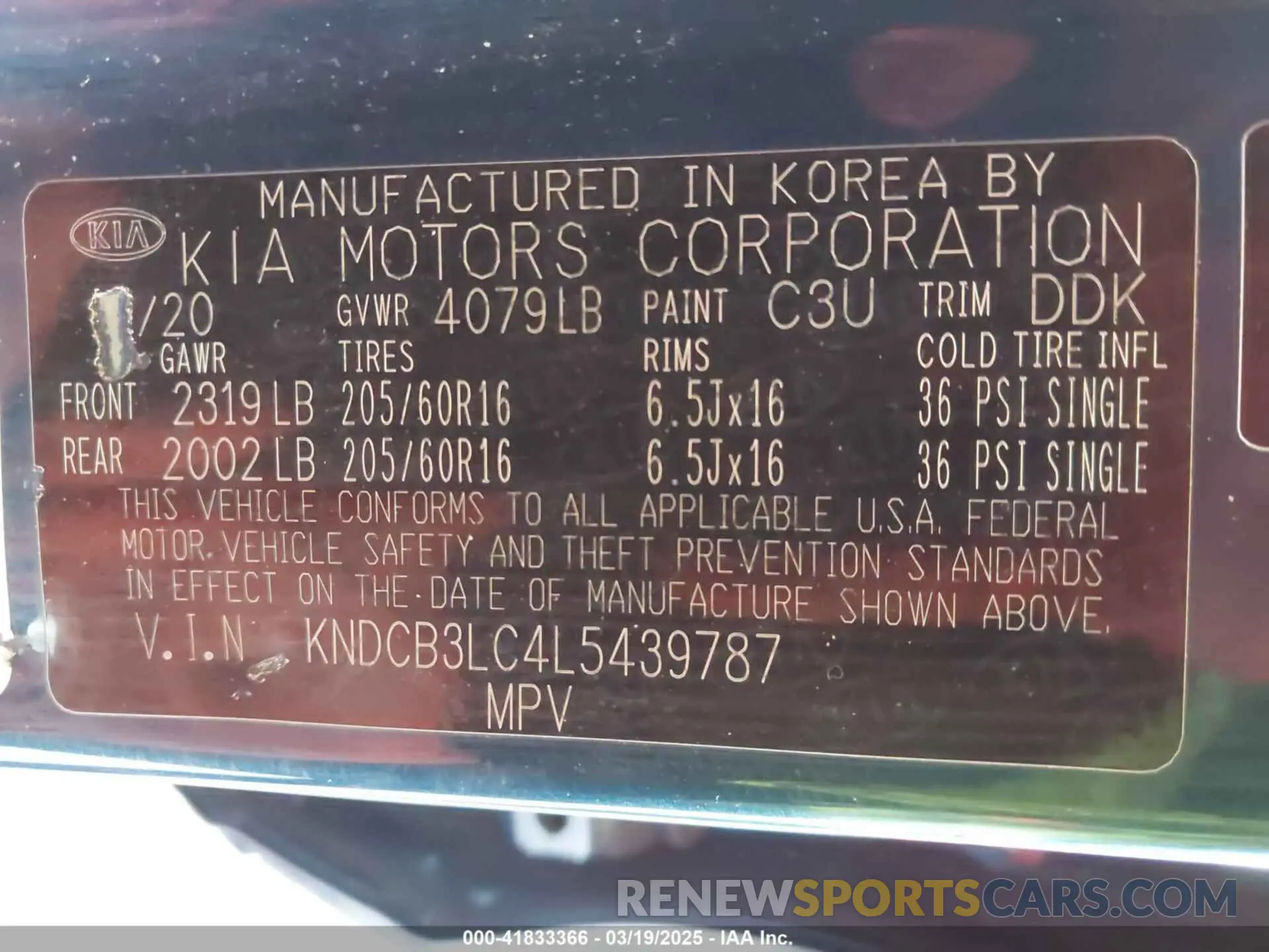 9 Фотография поврежденного автомобиля KNDCB3LC4L5439787 KIA NIRO 2020