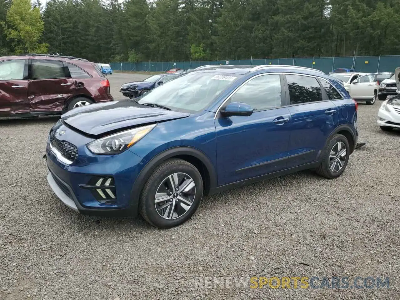 1 Photograph of a damaged car KNDCB3LC7L5439525 KIA NIRO 2020