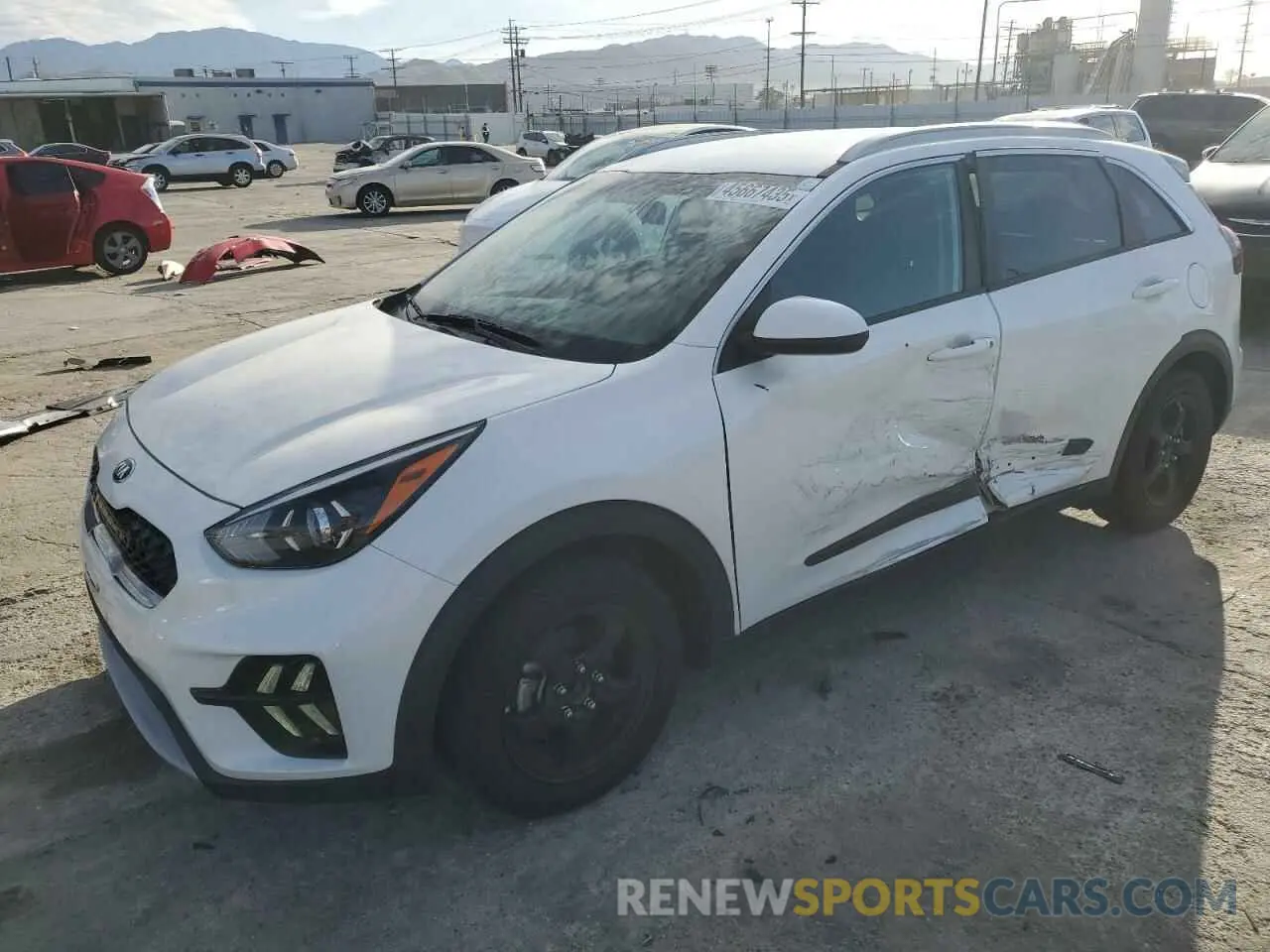 1 Photograph of a damaged car KNDCB3LCXL5423481 KIA NIRO 2020