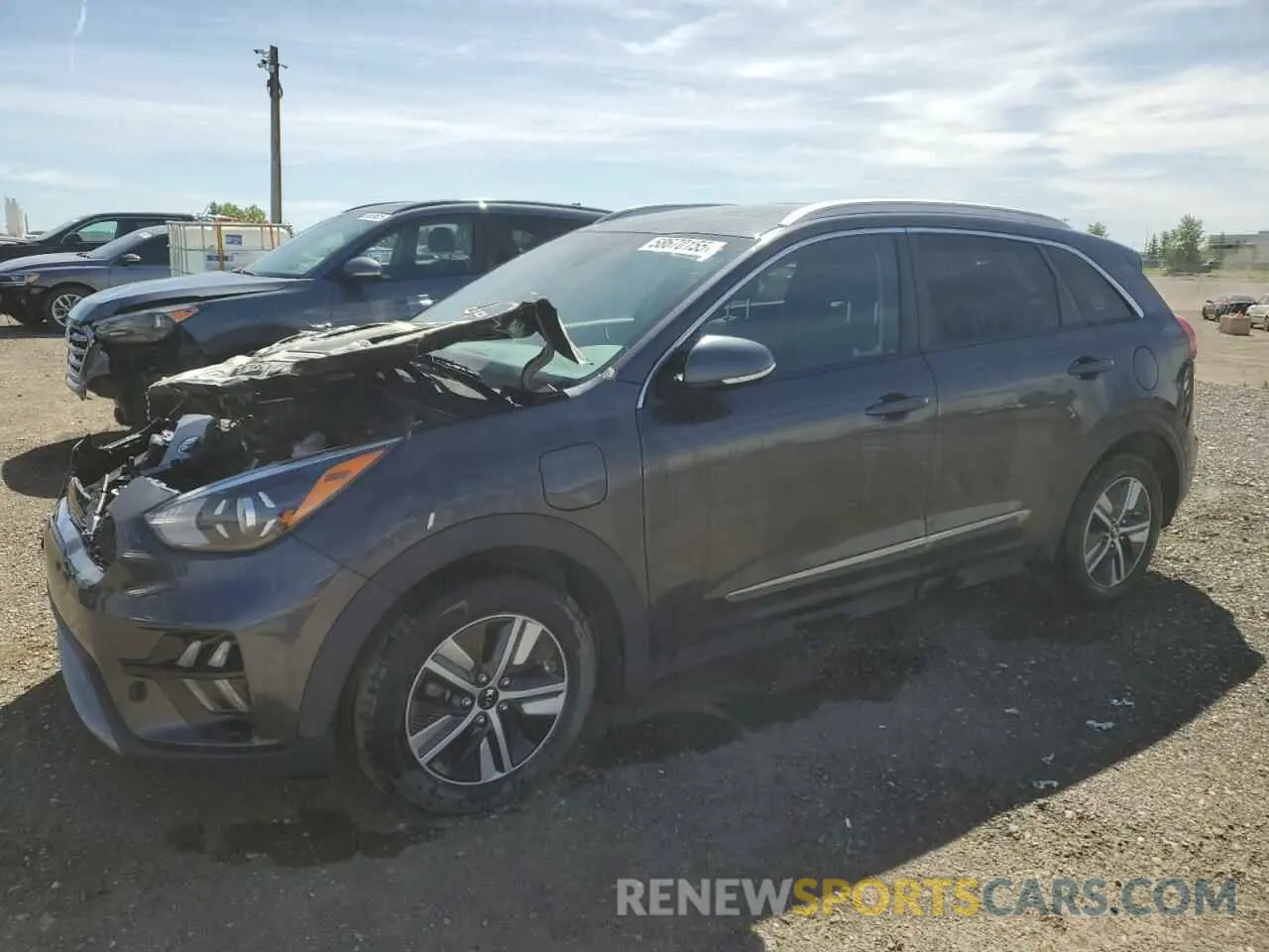 1 Photograph of a damaged car KNDCD3LD2L5428497 KIA NIRO 2020