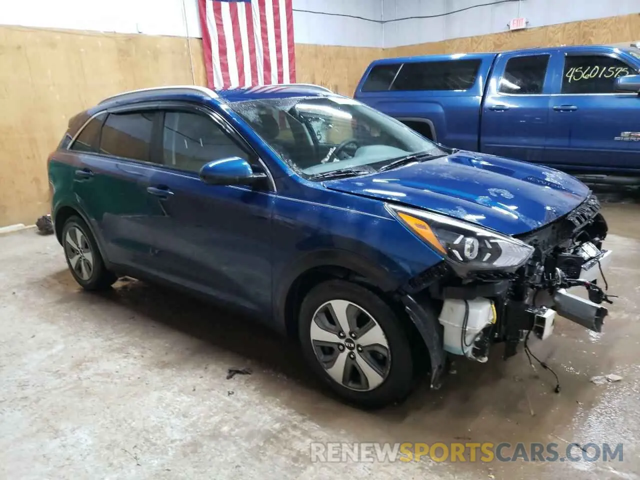 4 Фотография поврежденного автомобиля KNDCB3LC6M5476096 KIA NIRO 2021
