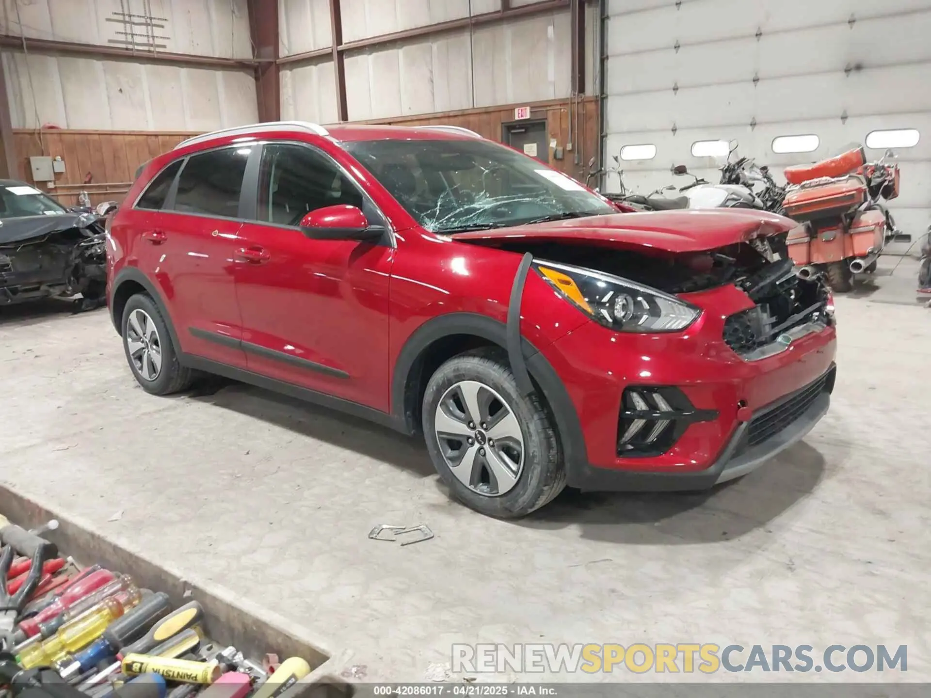 1 Фотография поврежденного автомобиля KNDCB3LC5N5540355 KIA NIRO 2022