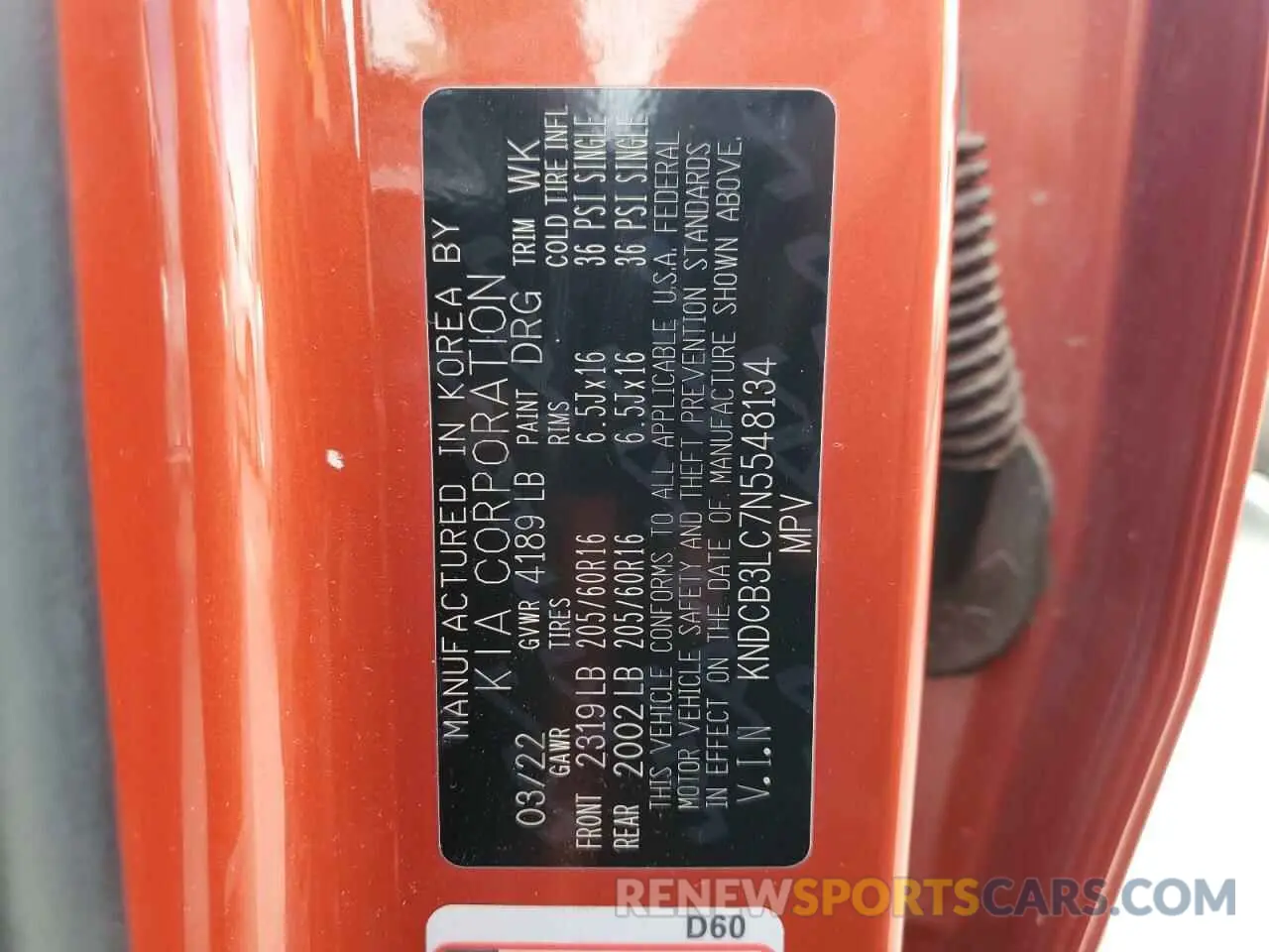 13 Фотография поврежденного автомобиля KNDCB3LC7N5548134 KIA NIRO 2022