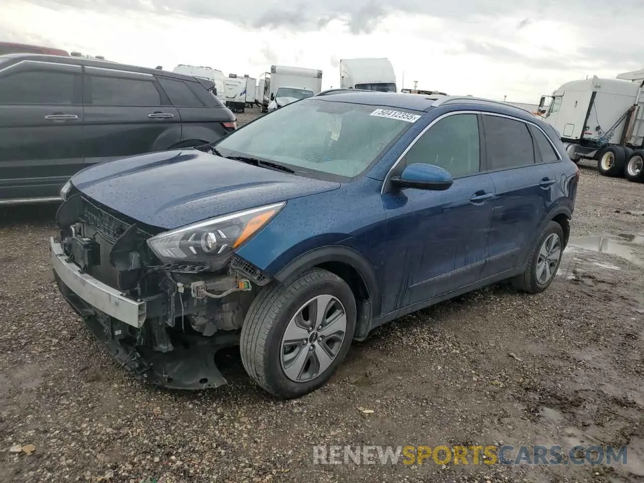 1 Photograph of a damaged car KNDCB3LCXN5499270 KIA NIRO 2022