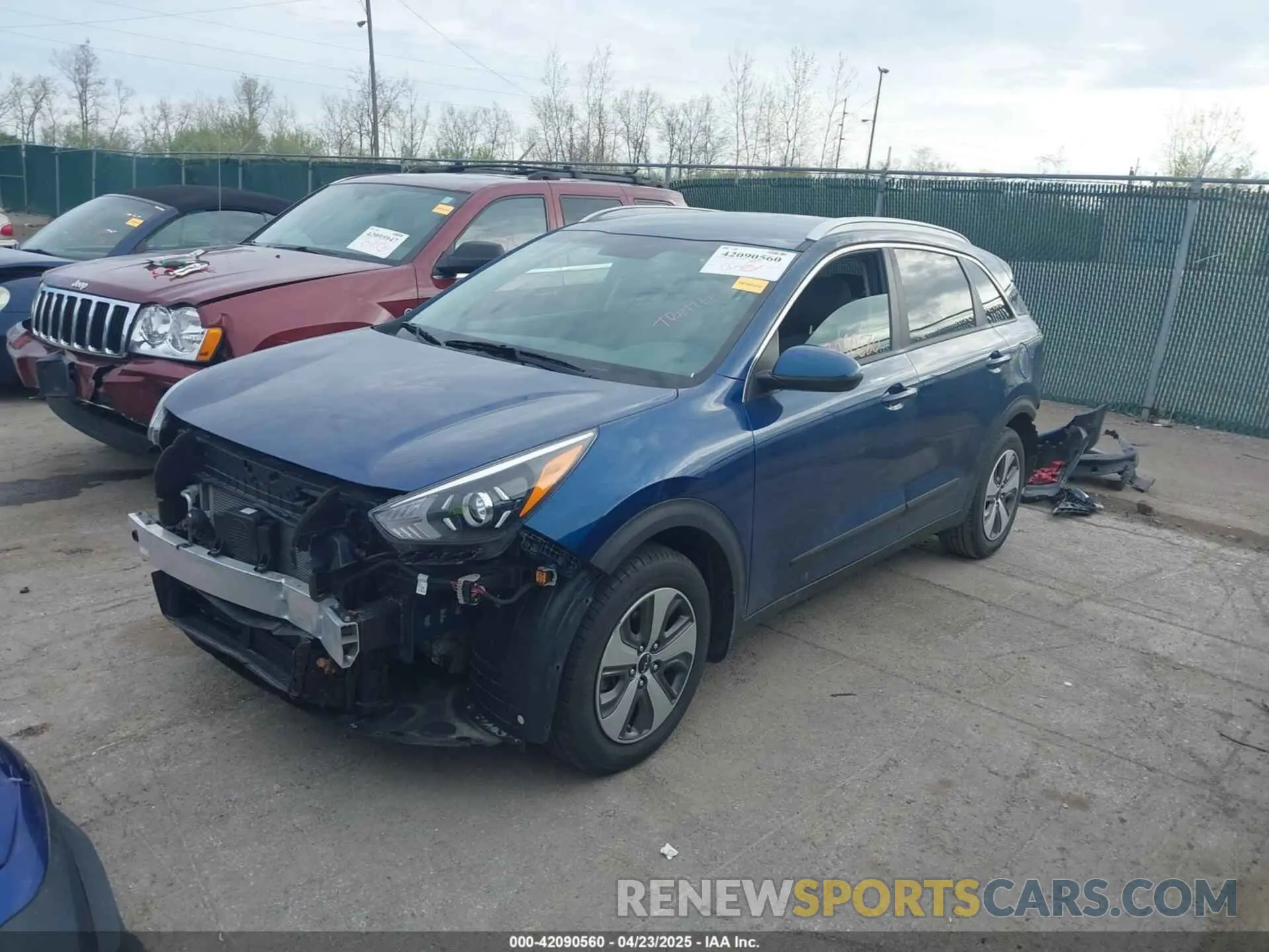 2 Фотография поврежденного автомобиля KNDCB3LCXN5512079 KIA NIRO 2022