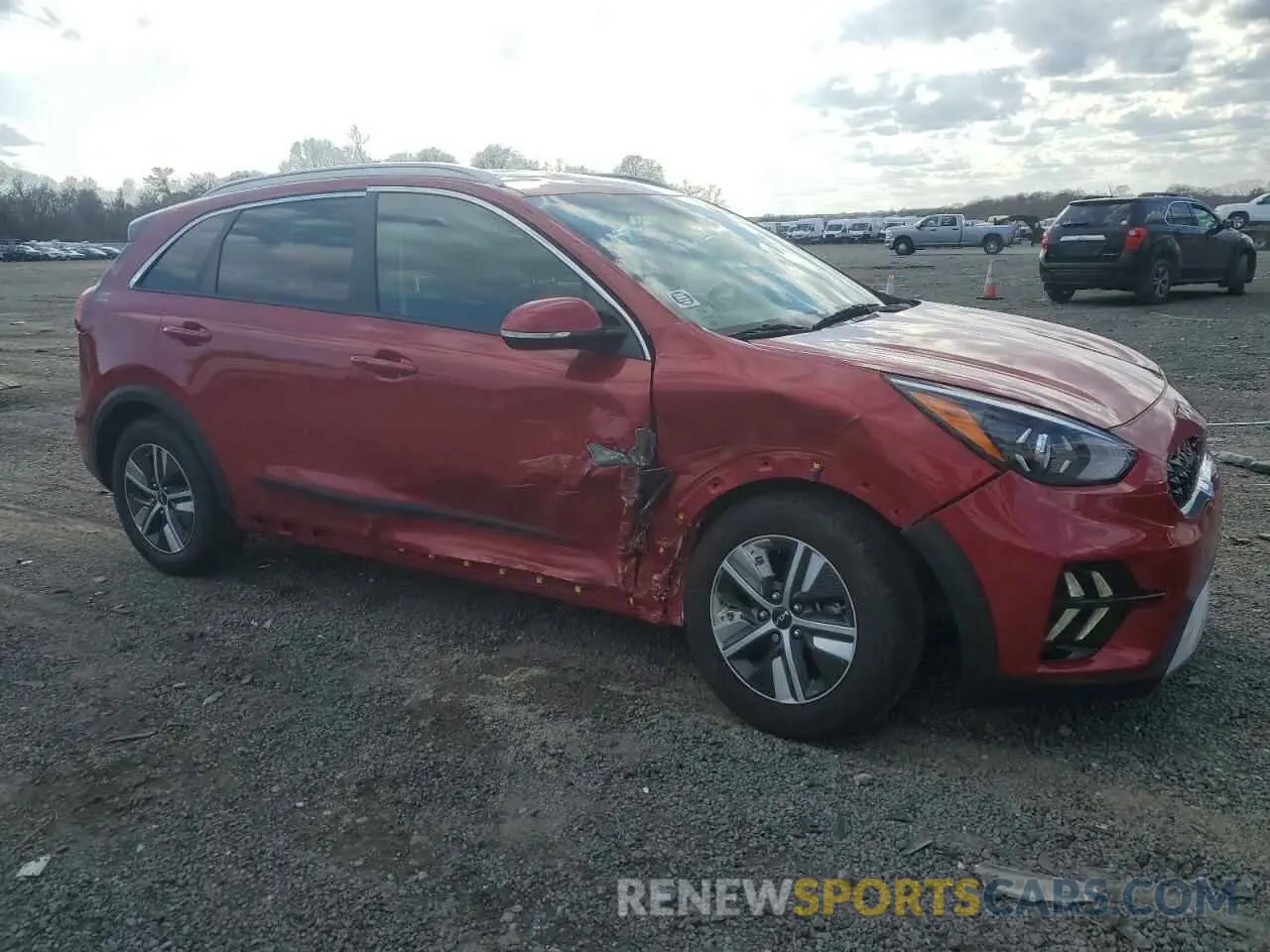 4 Фотография поврежденного автомобиля KNDCE3LCXN5547082 KIA NIRO 2022