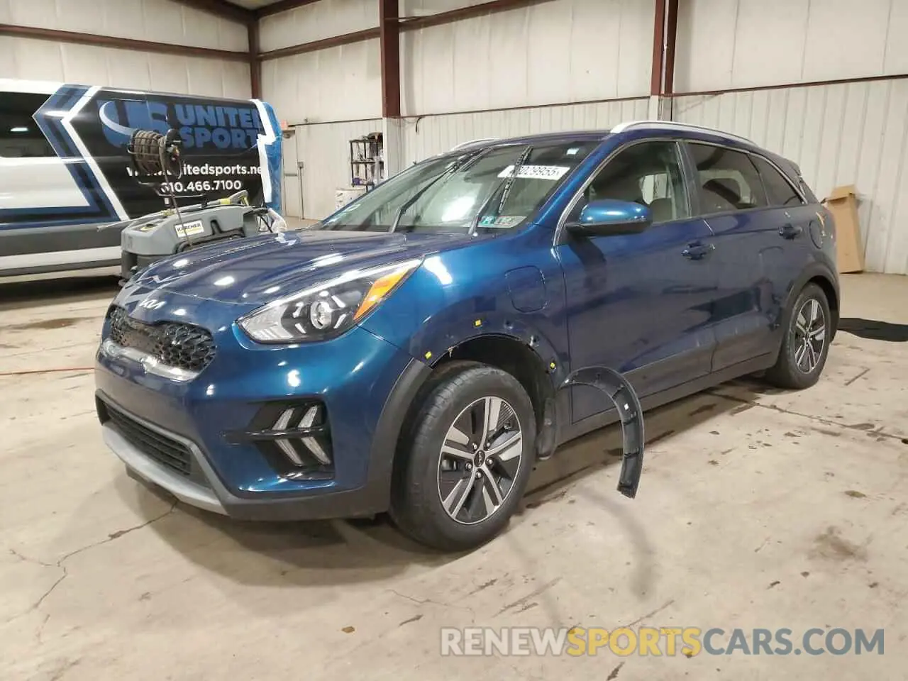 1 Photograph of a damaged car KNDCM3LD1N5539531 KIA NIRO 2022