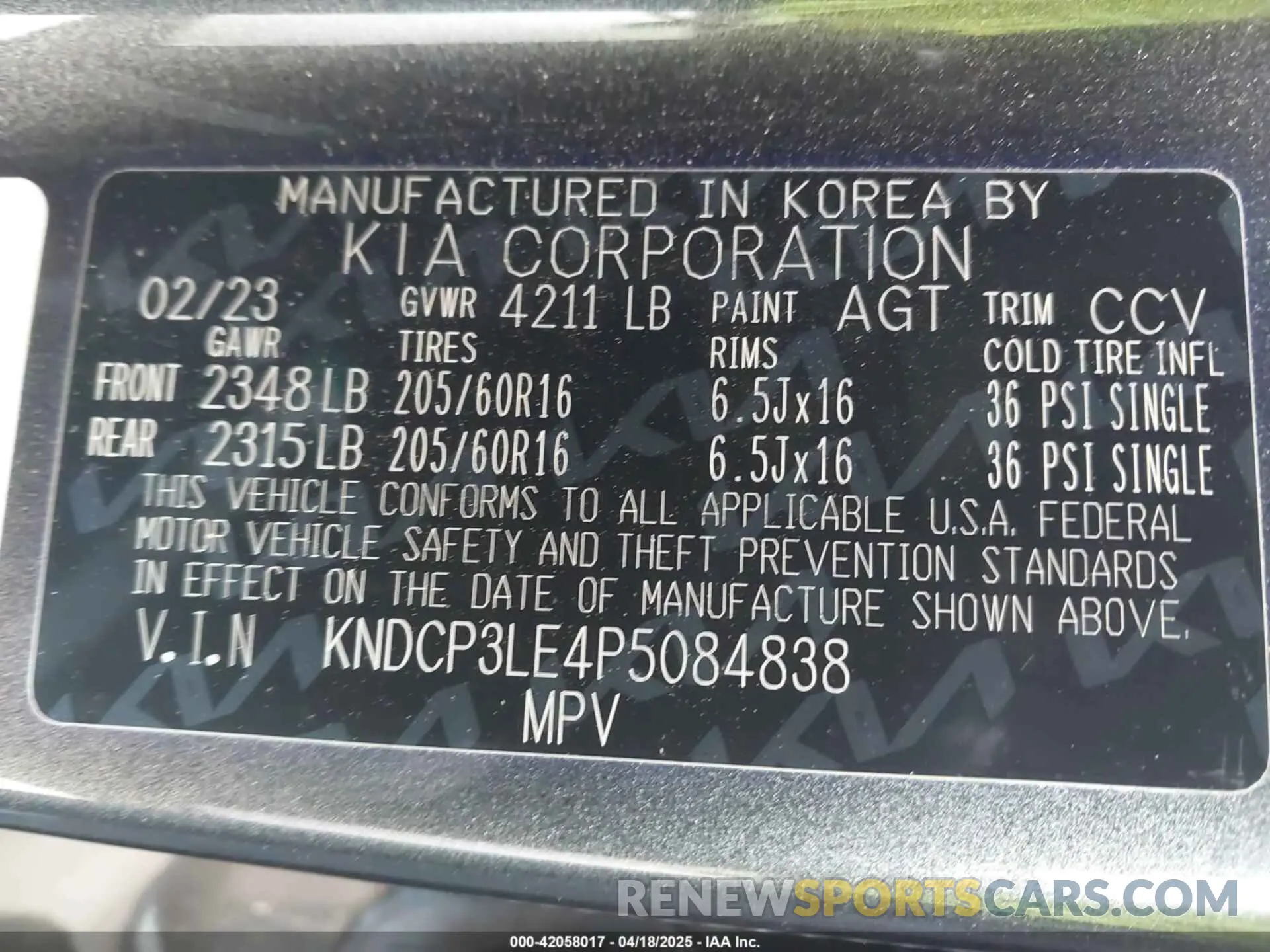 9 Фотография поврежденного автомобиля KNDCP3LE4P5084838 KIA NIRO 2023