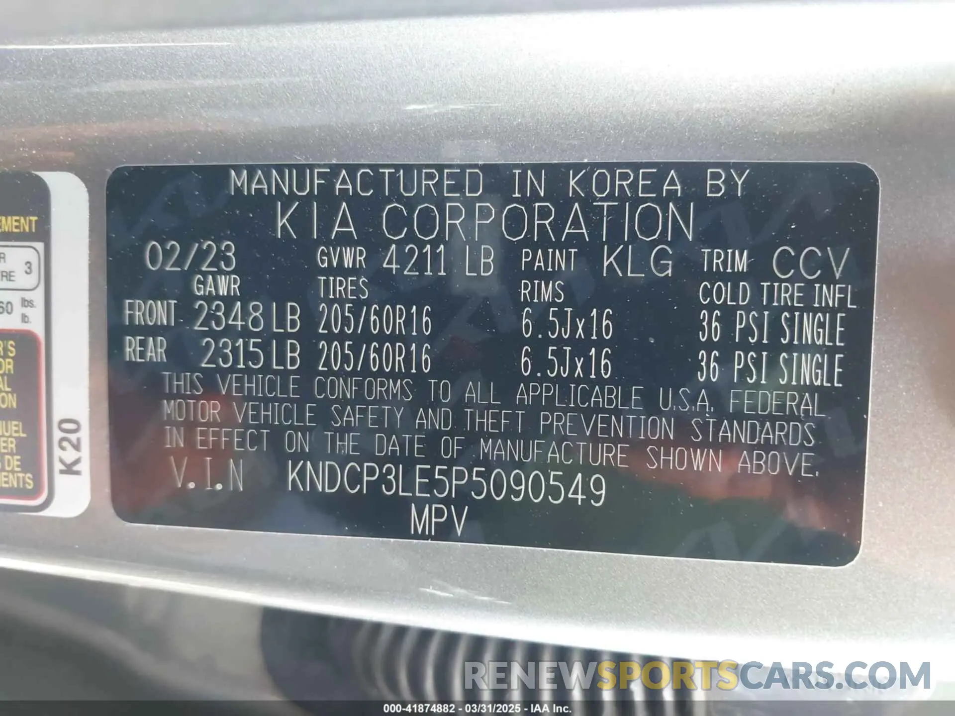 9 Фотография поврежденного автомобиля KNDCP3LE5P5090549 KIA NIRO 2023