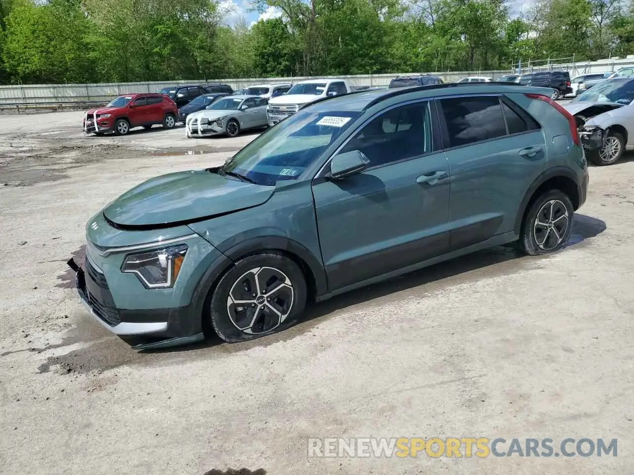 1 Photograph of a damaged car KNDCR3LE1P5080014 KIA NIRO 2023