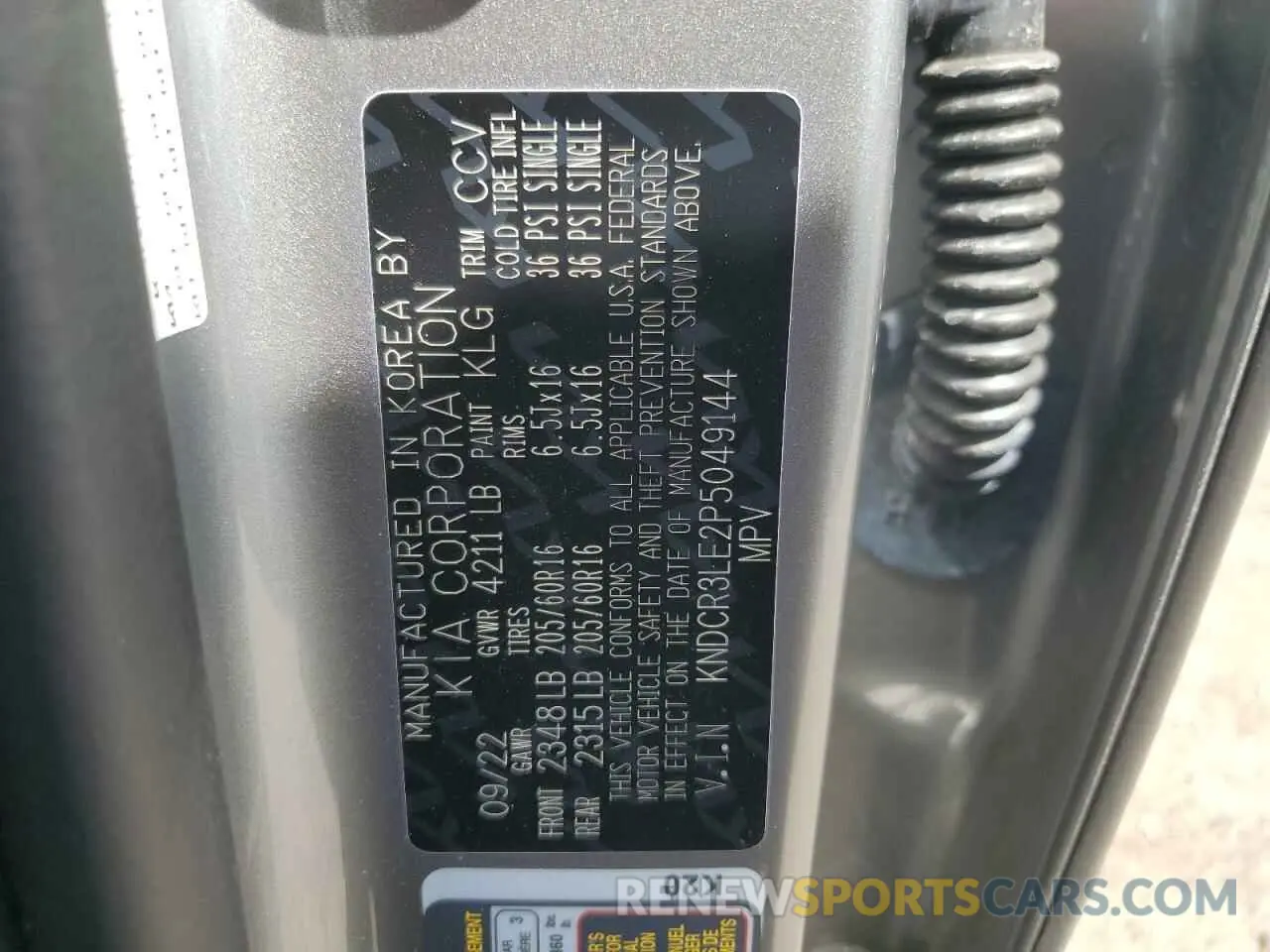 13 Фотография поврежденного автомобиля KNDCR3LE2P5049144 KIA NIRO 2023