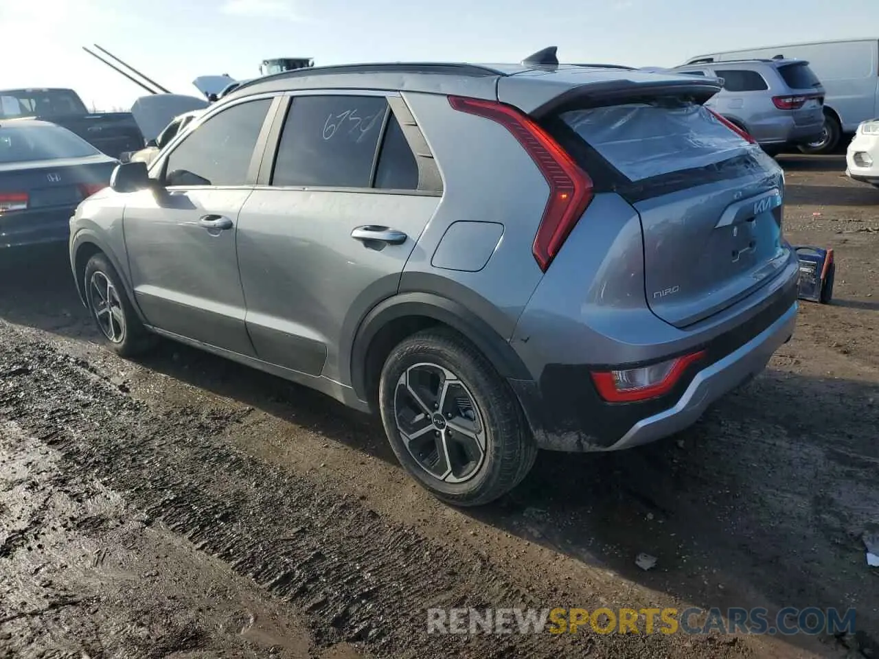 2 Photograph of a damaged car KNDCR3LE2P5097078 KIA NIRO 2023