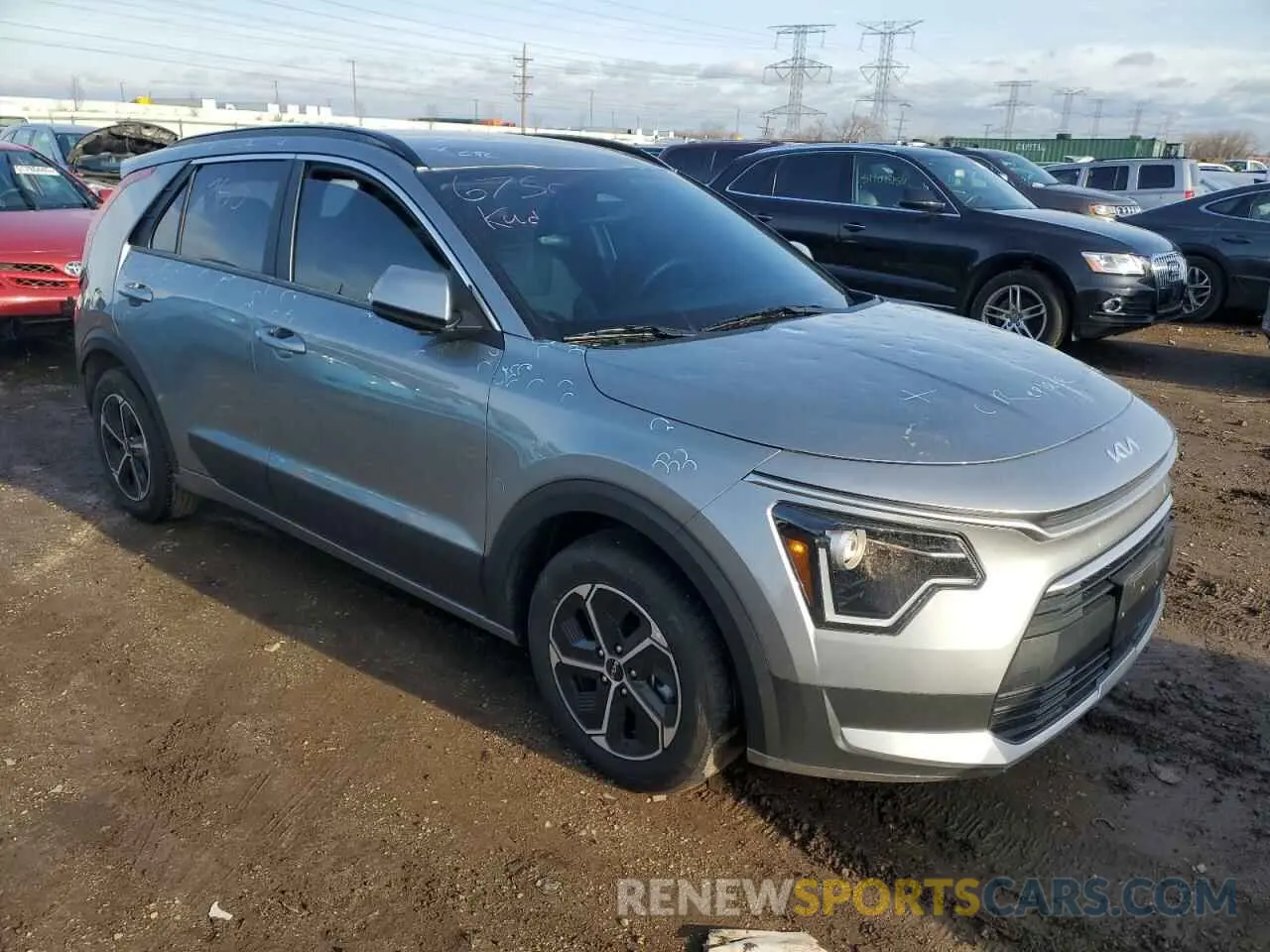 4 Photograph of a damaged car KNDCR3LE2P5097078 KIA NIRO 2023