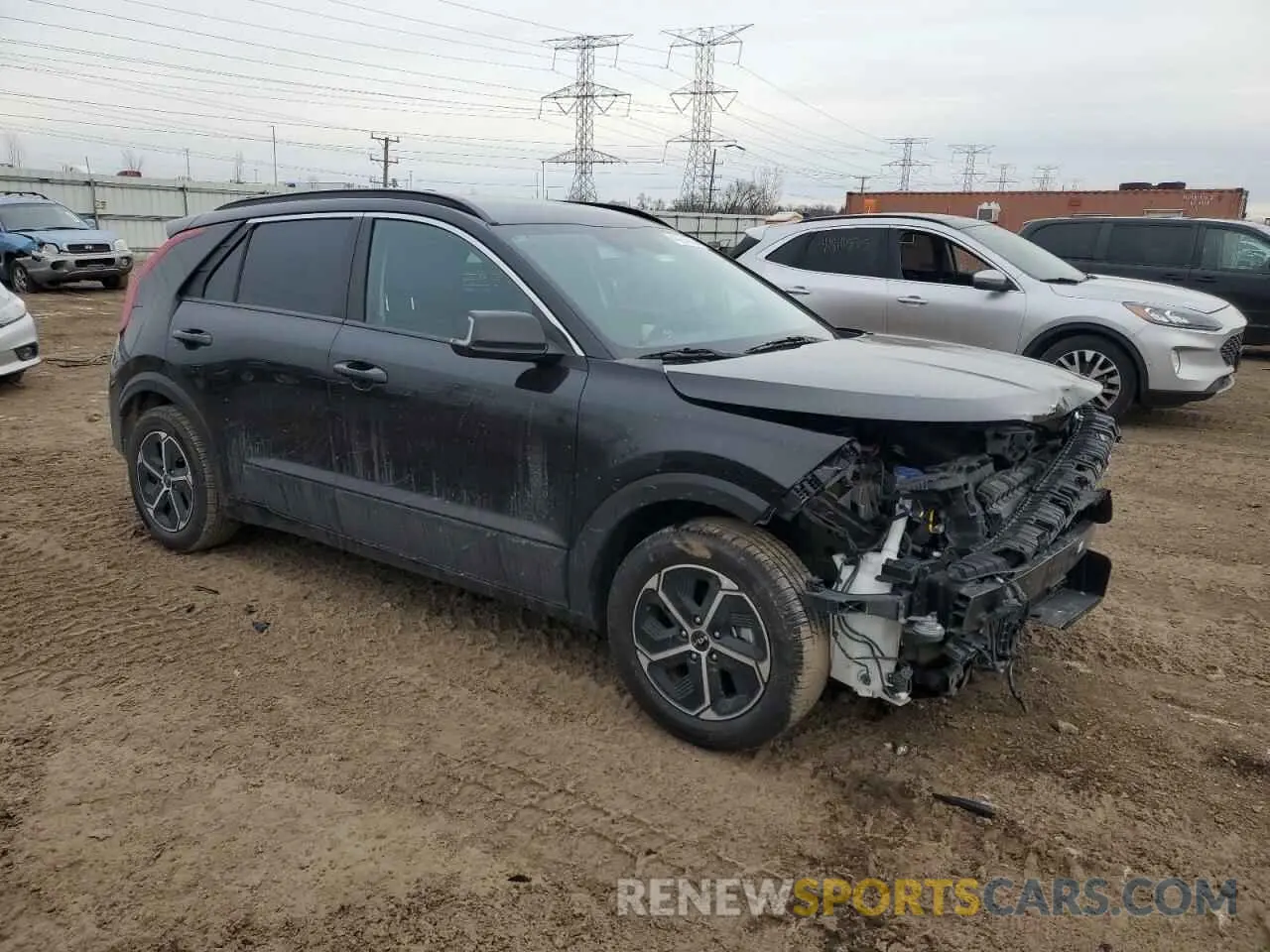 4 Фотография поврежденного автомобиля KNDCR3LE2P5110802 KIA NIRO 2023