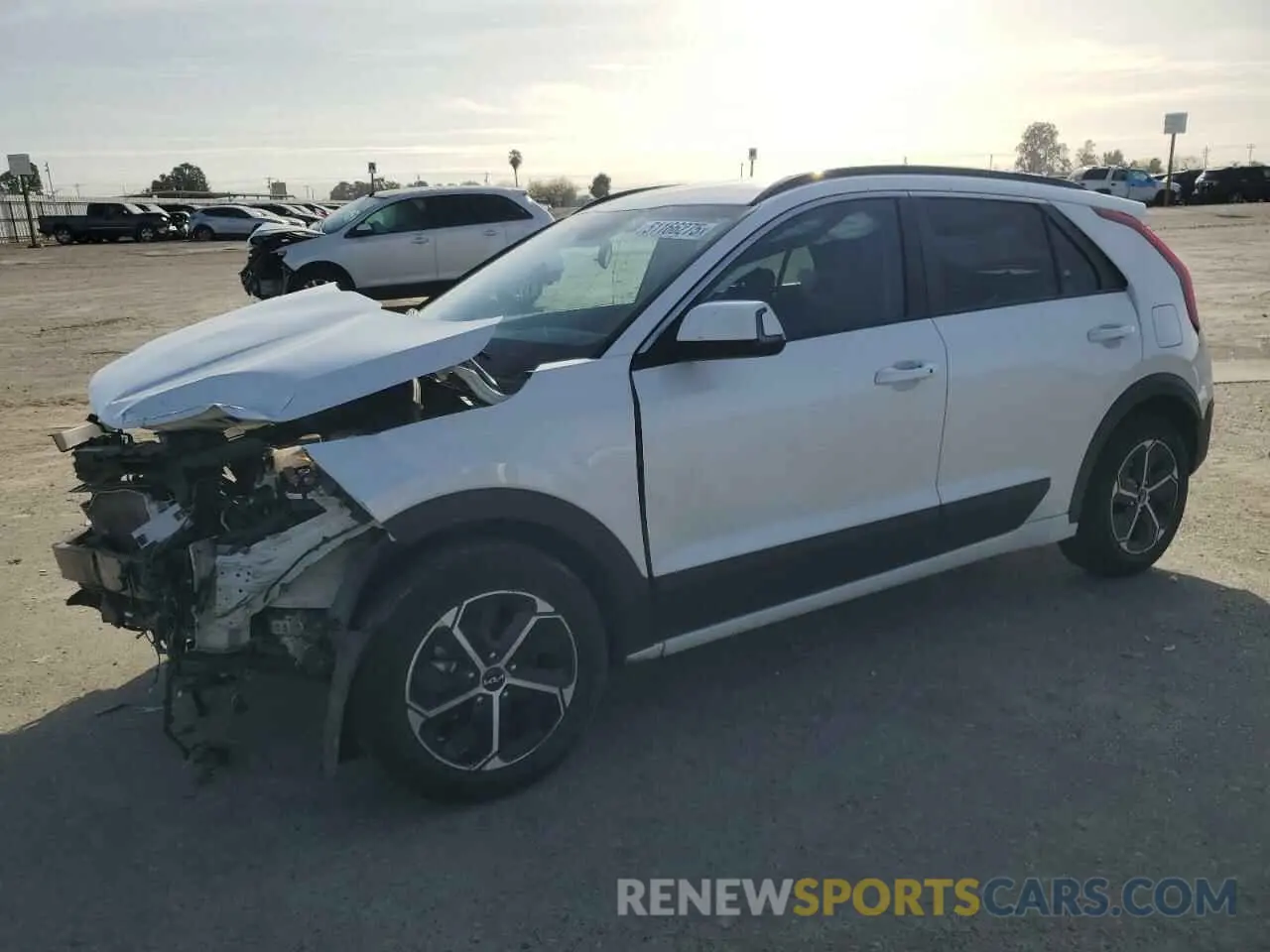 1 Photograph of a damaged car KNDCR3LE6P5053407 KIA NIRO 2023