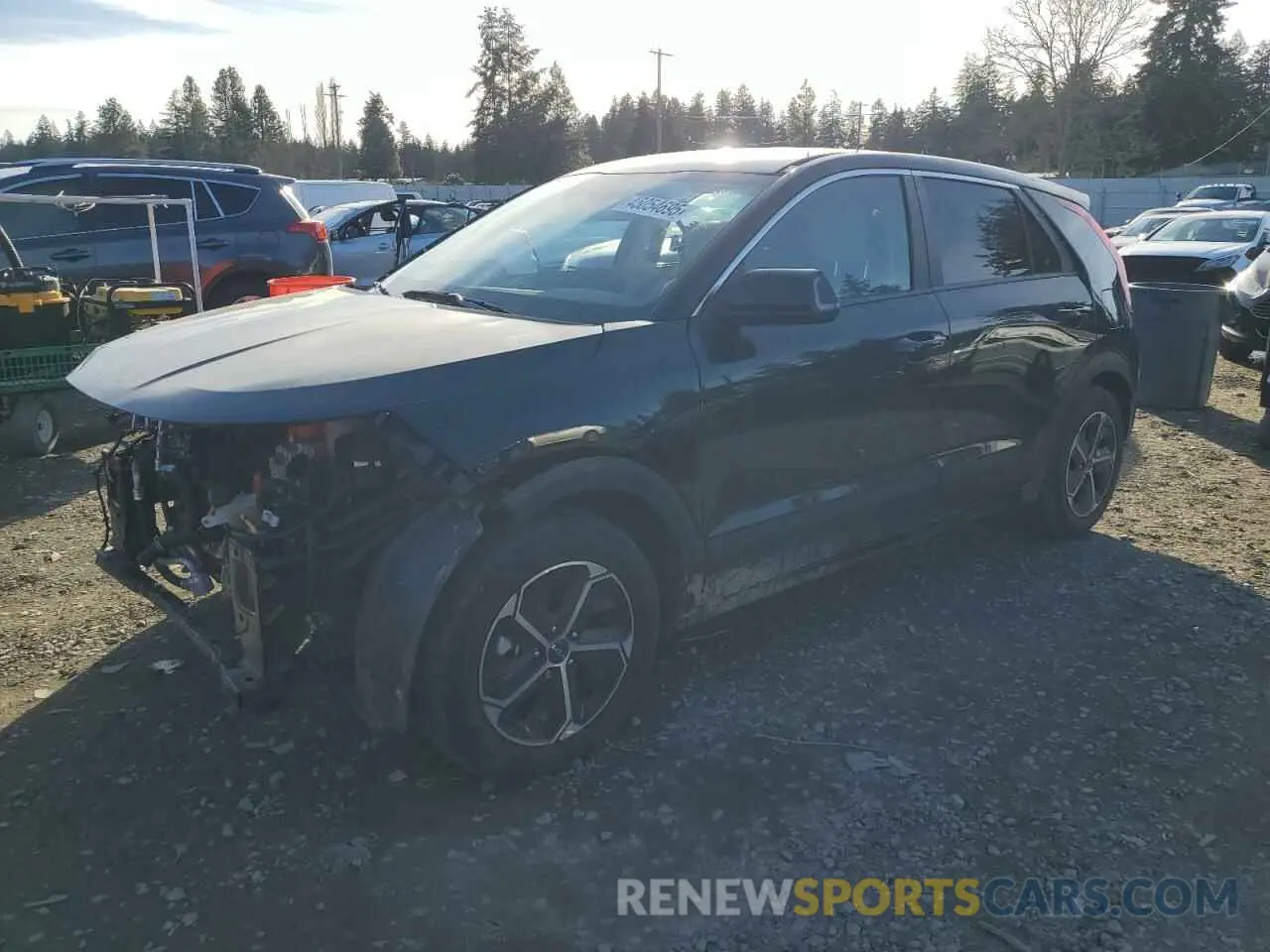 1 Photograph of a damaged car KNDCR3LEXP5063972 KIA NIRO 2023