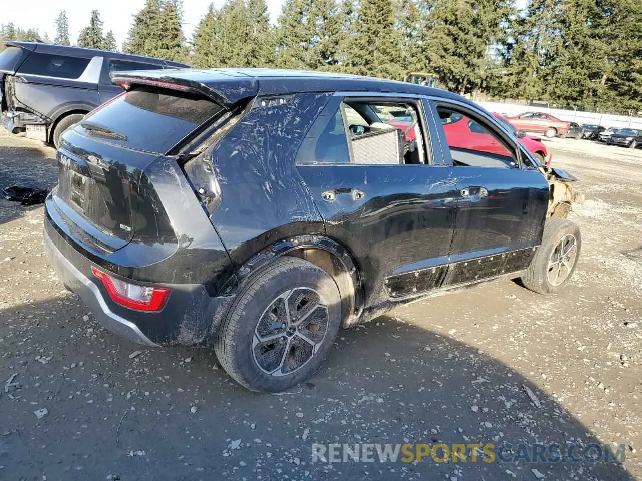 3 Photograph of a damaged car KNDCR3LEXP5063972 KIA NIRO 2023