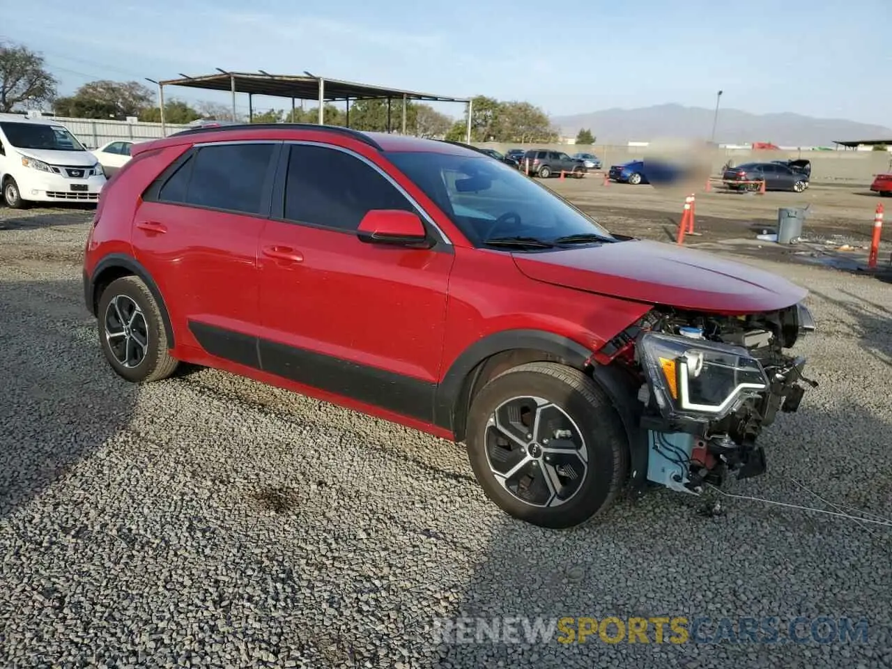 4 Photograph of a damaged car KNDCP3LE3R5125446 KIA NIRO 2024