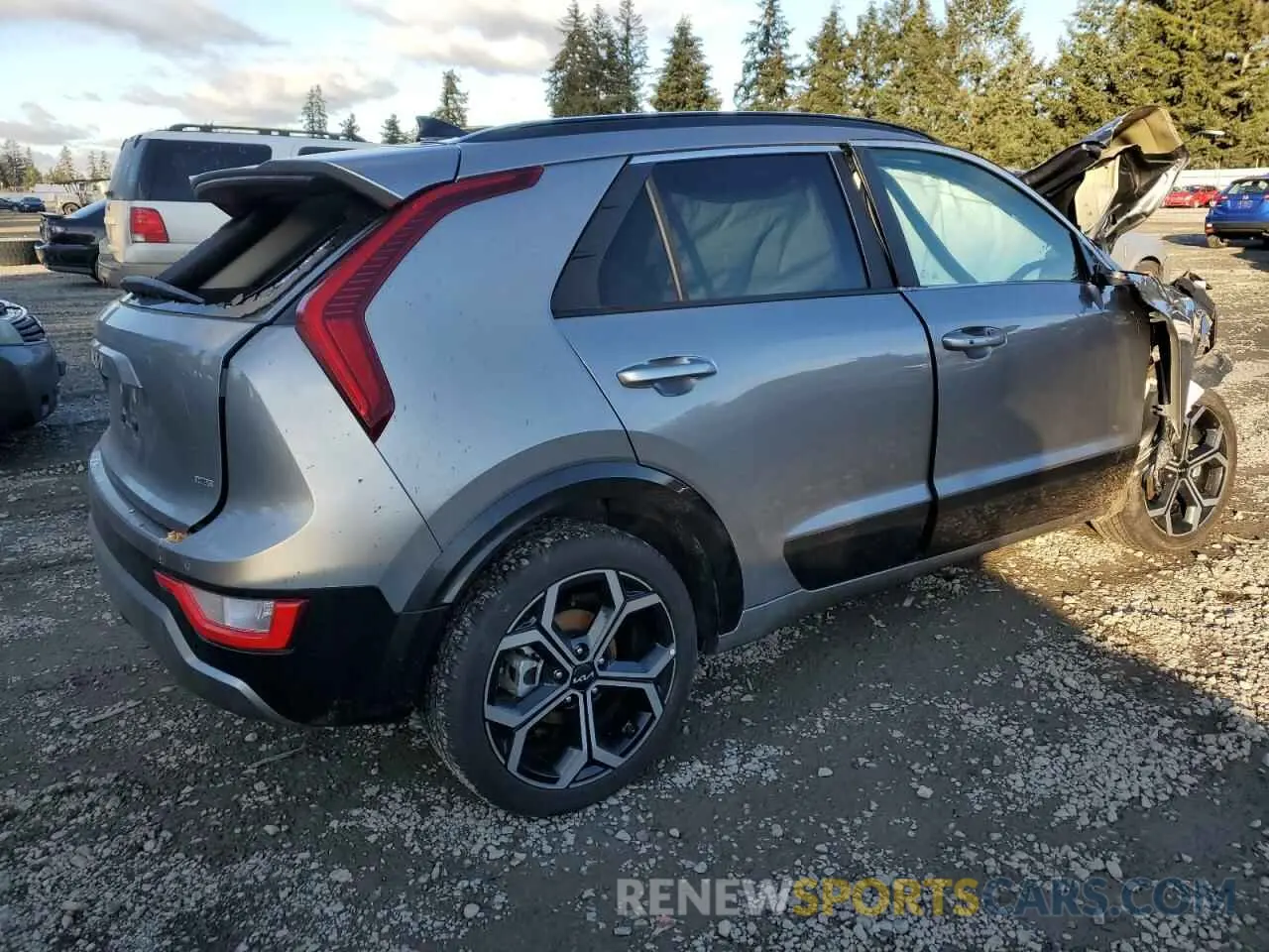 3 Photograph of a damaged car KNDCR3LE0R5138438 KIA NIRO 2024