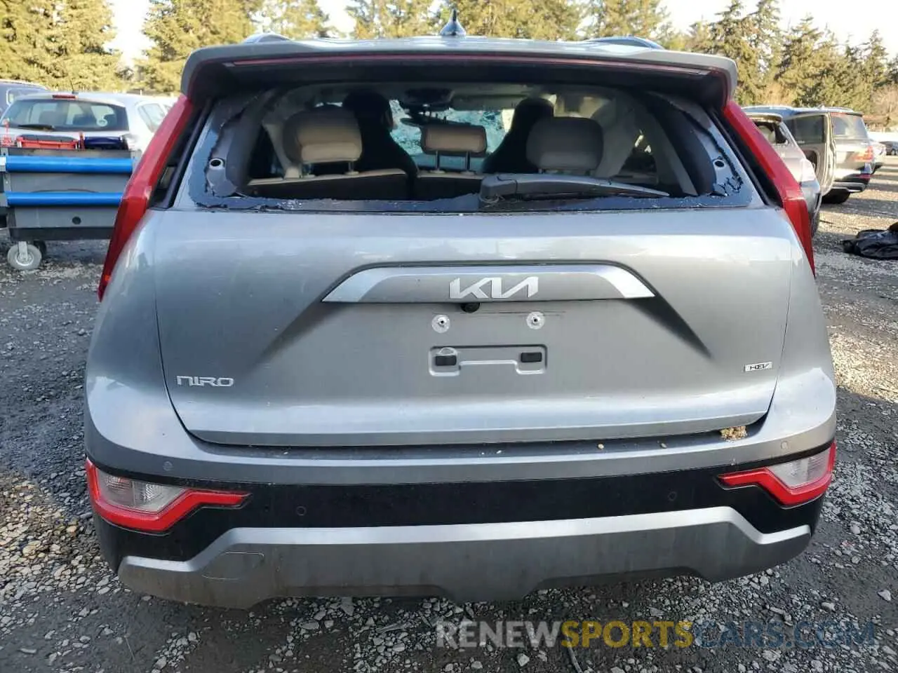 6 Photograph of a damaged car KNDCR3LE0R5138438 KIA NIRO 2024