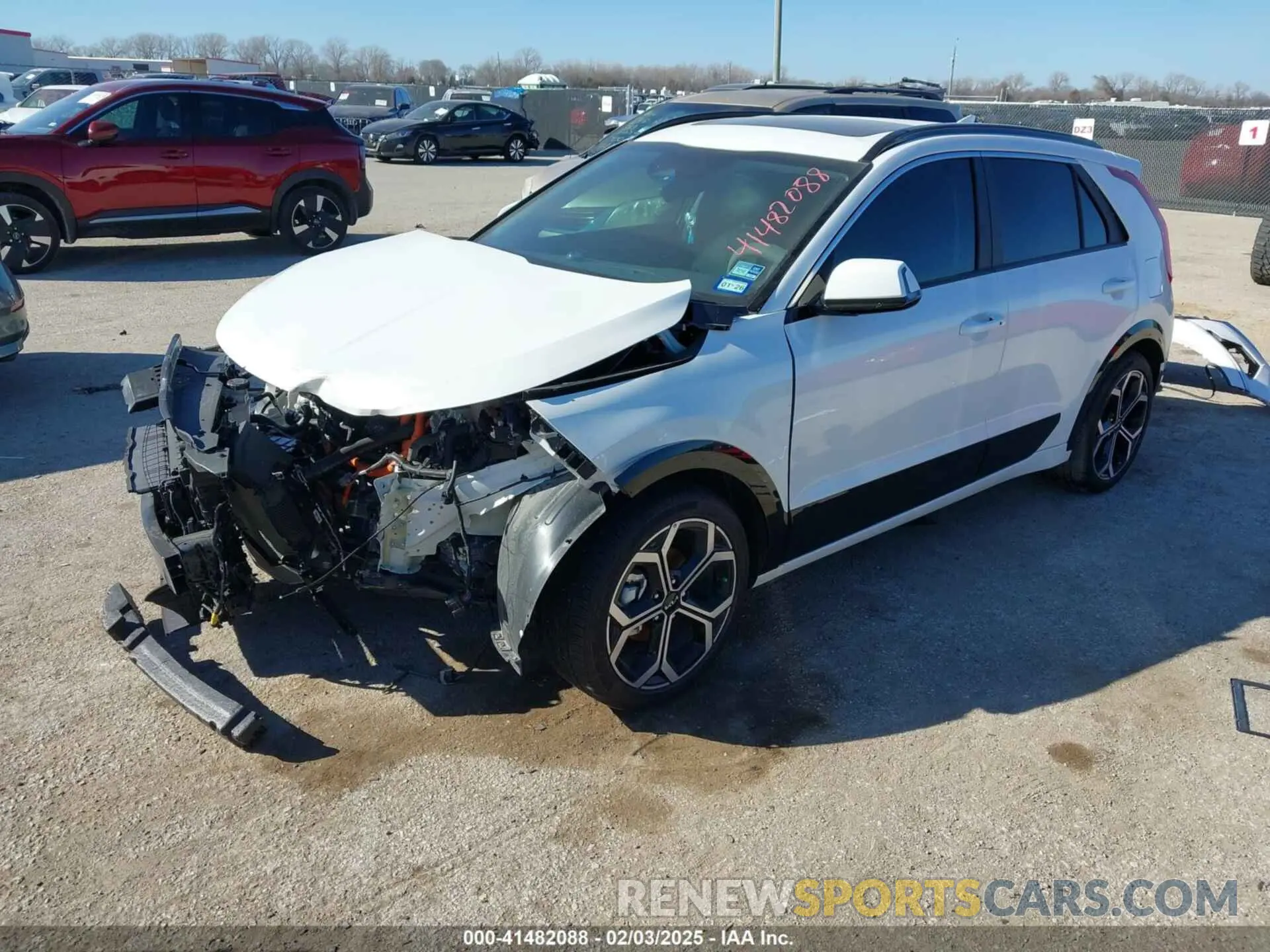 2 Photograph of a damaged car KNDCR3LE0R5146510 KIA NIRO 2024