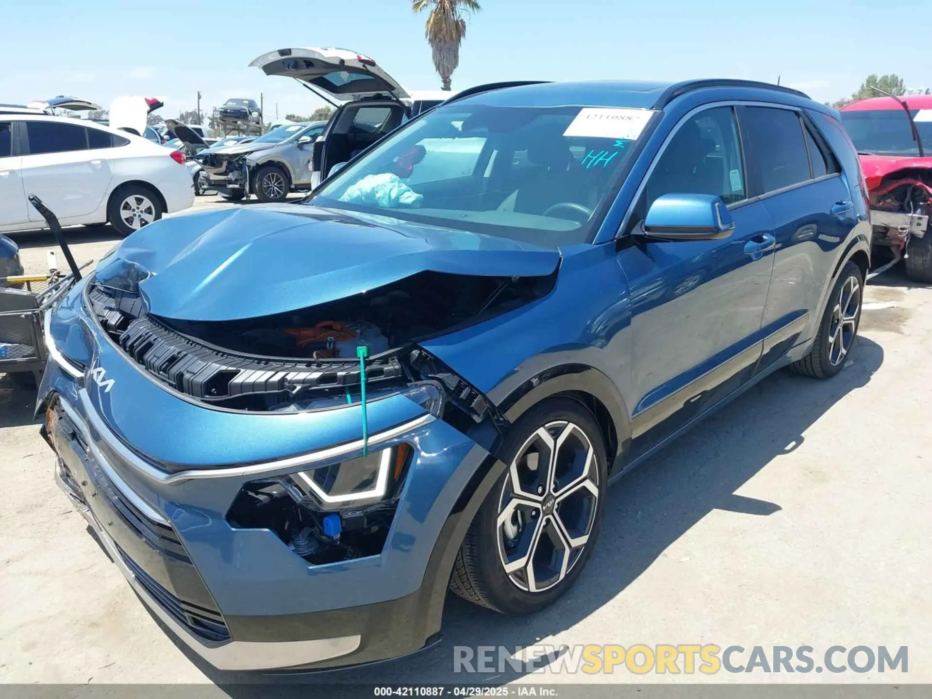 2 Photograph of a damaged car KNDCR3LE0R5192936 KIA NIRO 2024