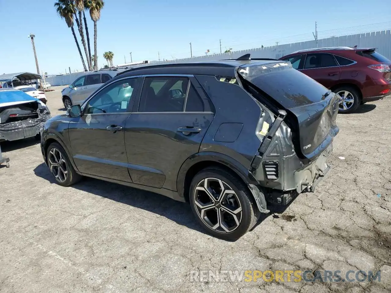 2 Photograph of a damaged car KNDCR3LE2R5156634 KIA NIRO 2024