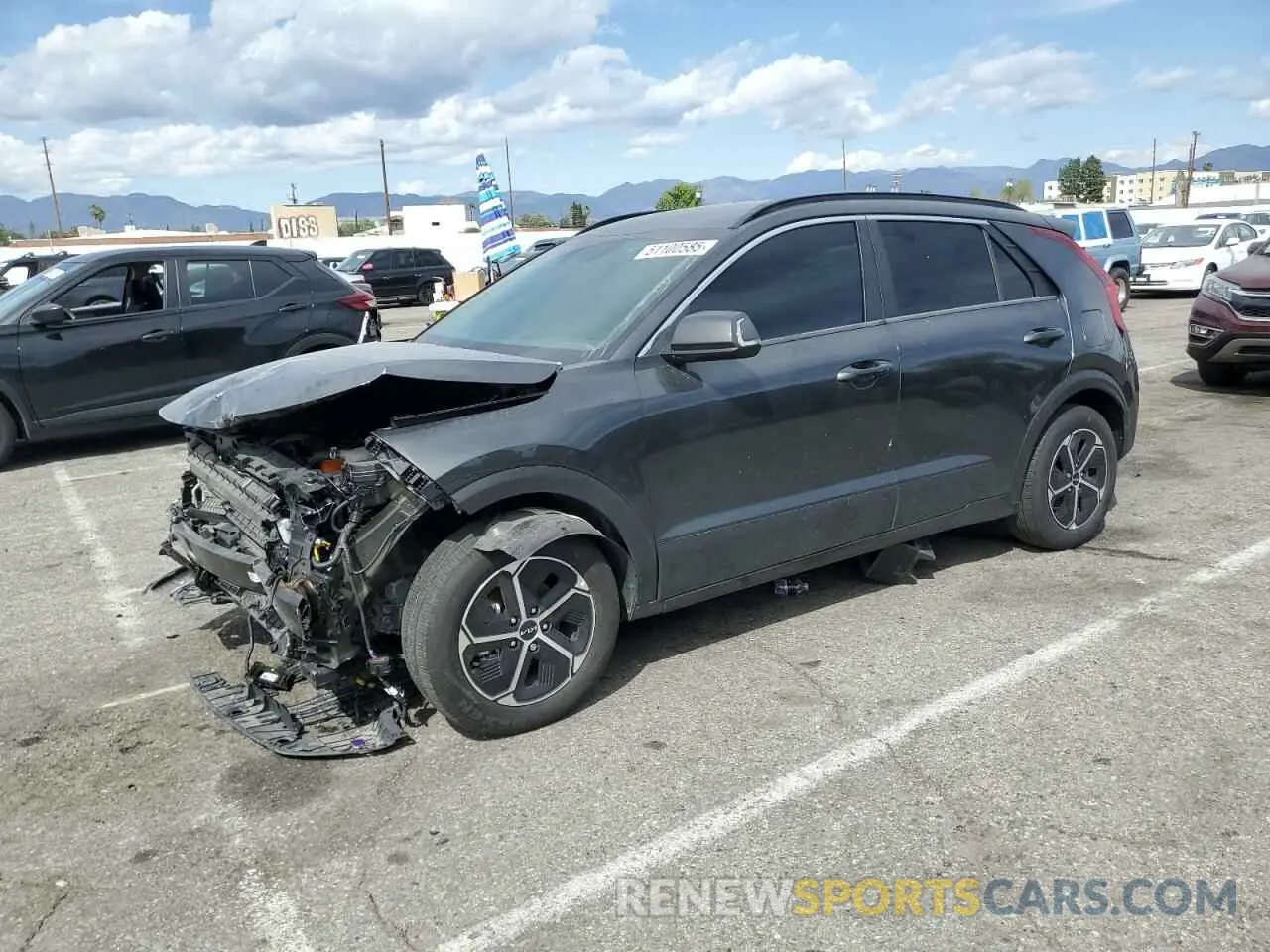 1 Photograph of a damaged car KNDCR3LE5R5187389 KIA NIRO 2024
