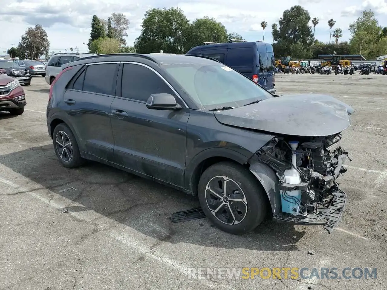 4 Photograph of a damaged car KNDCR3LE5R5187389 KIA NIRO 2024