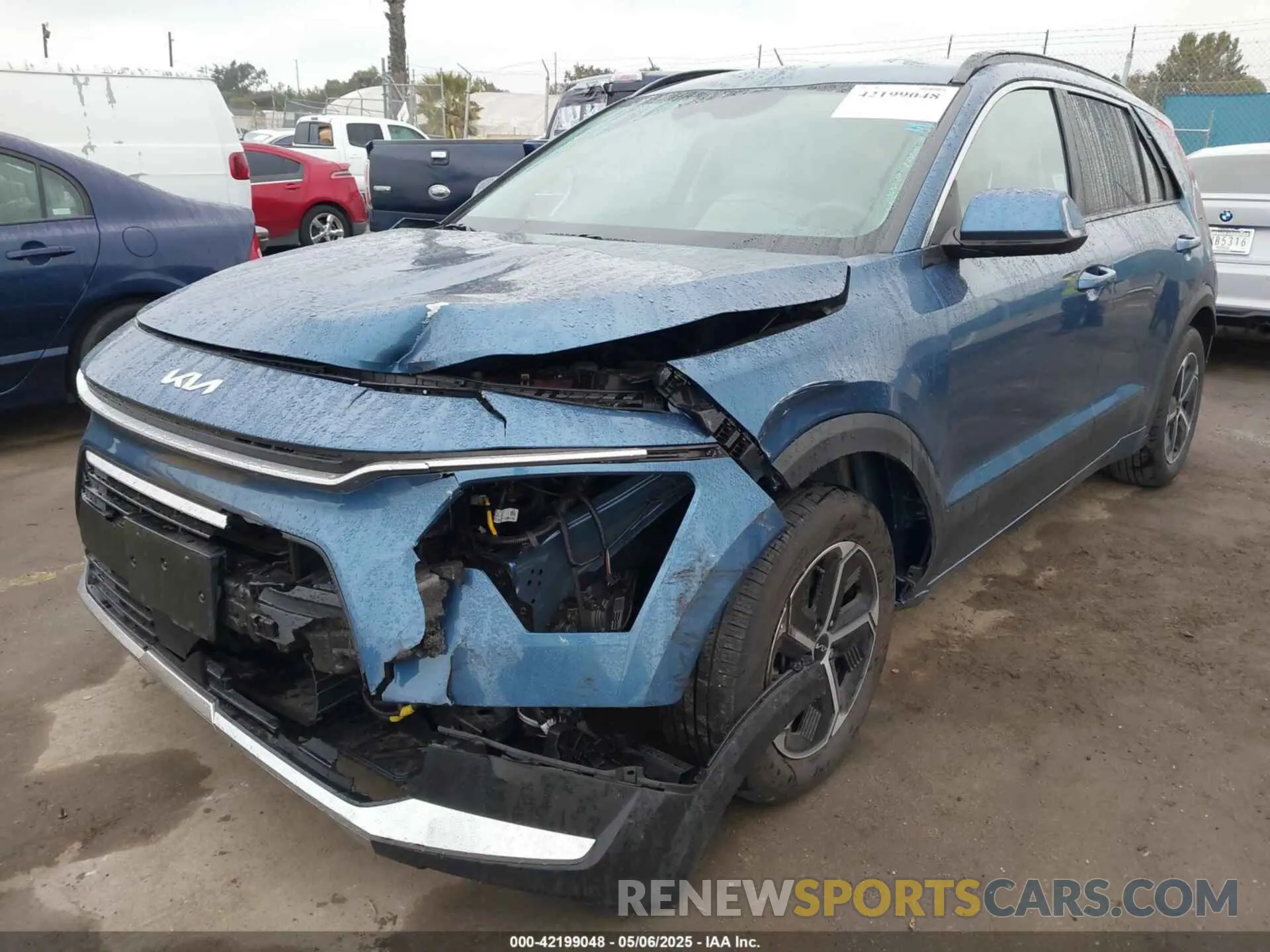 2 Photograph of a damaged car KNDCR3LE7R5197096 KIA NIRO 2024