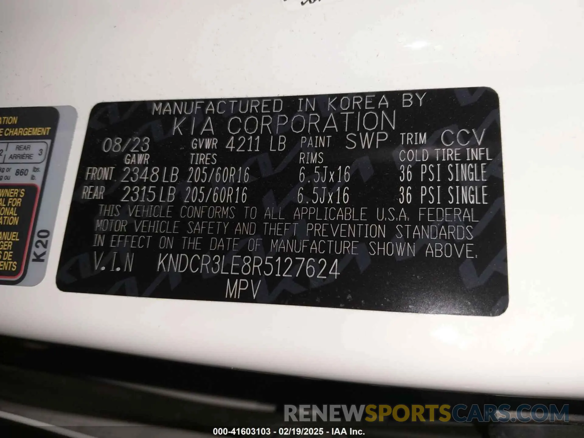 9 Фотография поврежденного автомобиля KNDCR3LE8R5127624 KIA NIRO 2024