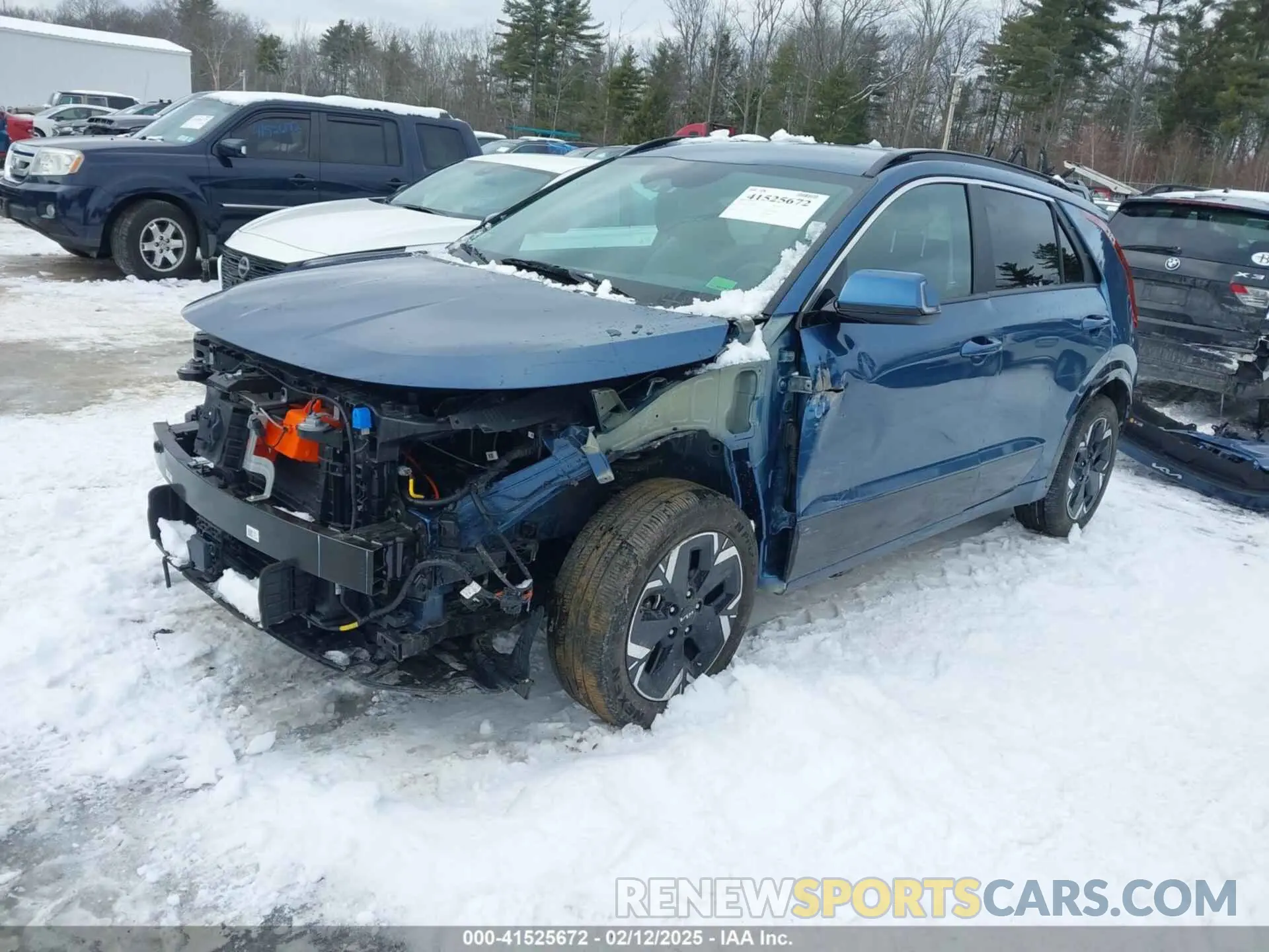 2 Photograph of a damaged car KNDCR3L15P5014997 KIA NIRO EV 2023