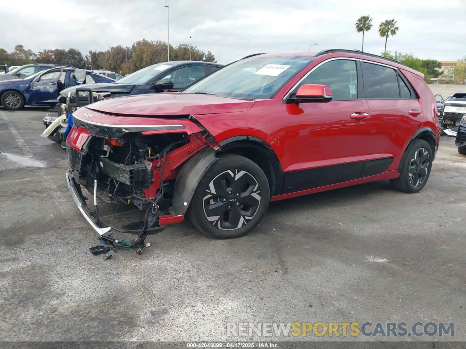 2 Photograph of a damaged car KNDCT3L15P5042588 KIA NIRO EV 2023