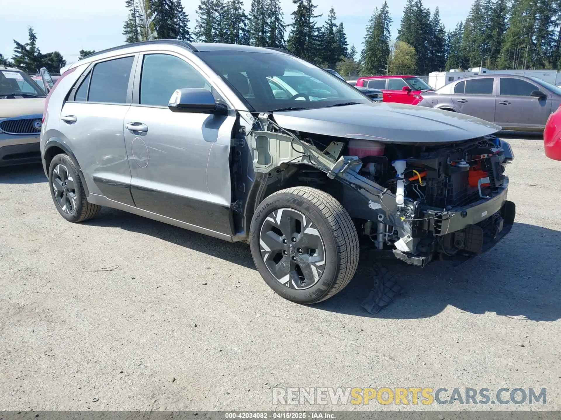 1 Photograph of a damaged car KNDCR3L11R5113948 KIA NIRO EV 2024