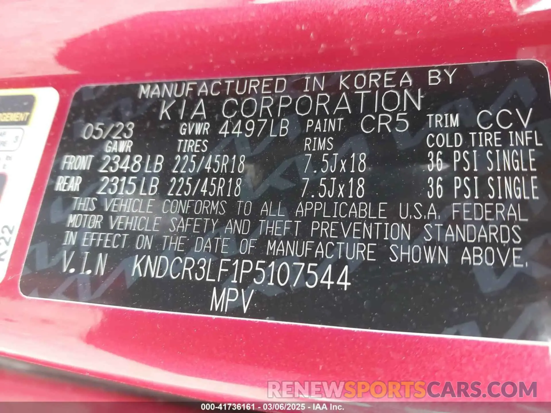 9 Фотография поврежденного автомобиля KNDCR3LF1P5107544 KIA NIRO PLUG-IN HYBRID 2023