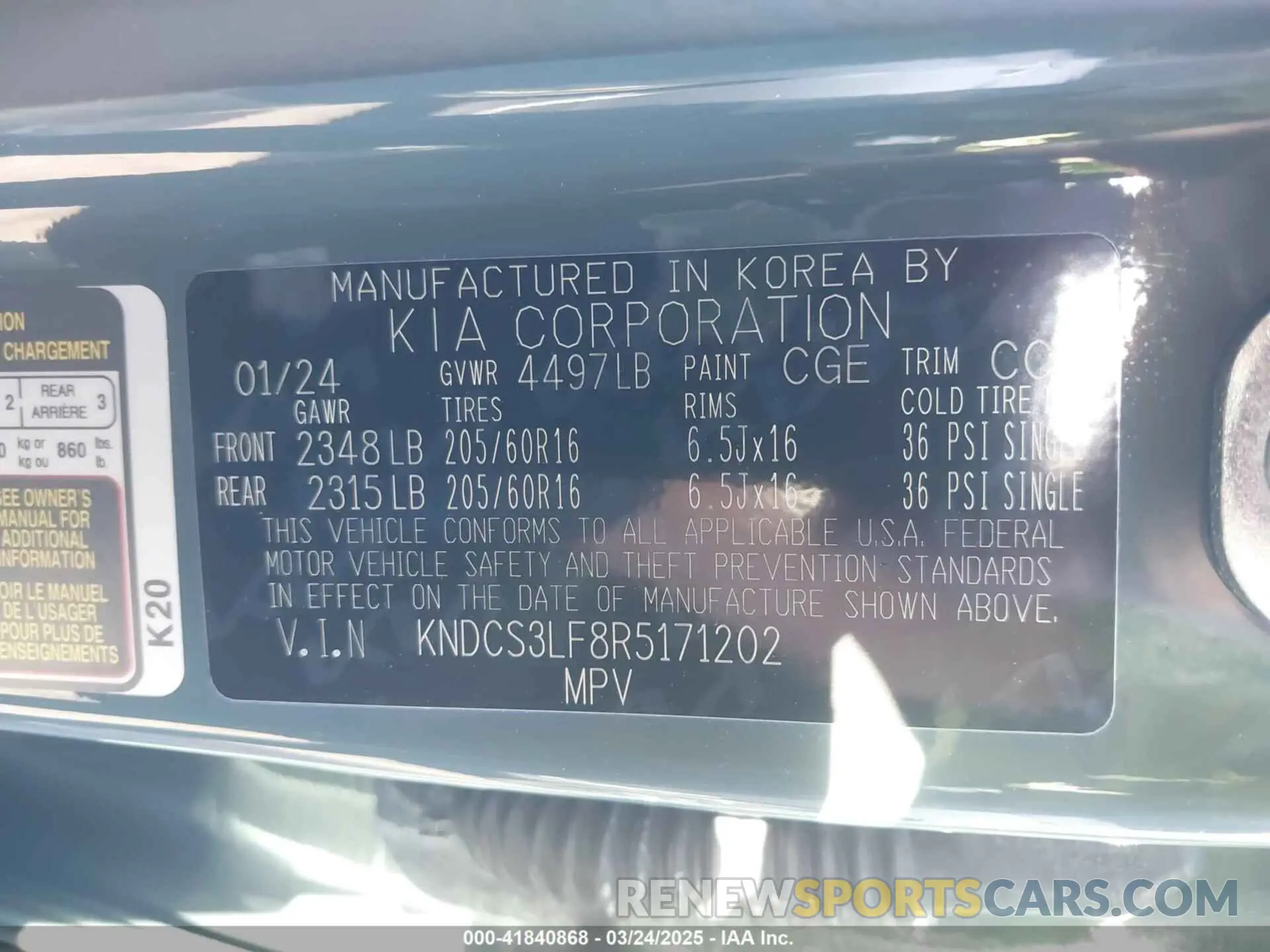 9 Фотография поврежденного автомобиля KNDCS3LF8R5171202 KIA NIRO PLUG-IN HYBRID 2024