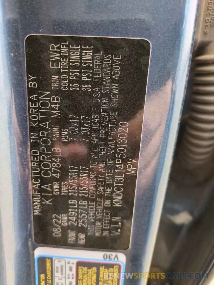 13 Фотография поврежденного автомобиля KNDCT3L14P5013020 KIA NIRO WAVE 2023