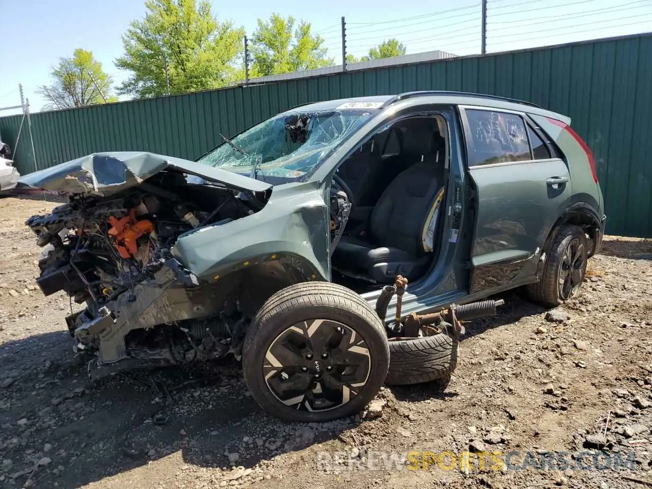 1 Photograph of a damaged car KNDCR3L16P5073833 KIA NIRO WIND 2023