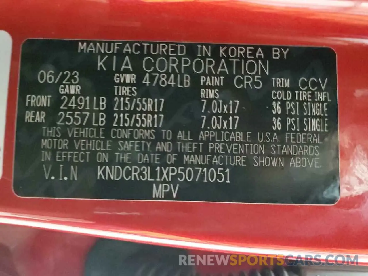 13 Фотография поврежденного автомобиля KNDCR3L1XP5071051 KIA NIRO WIND 2023