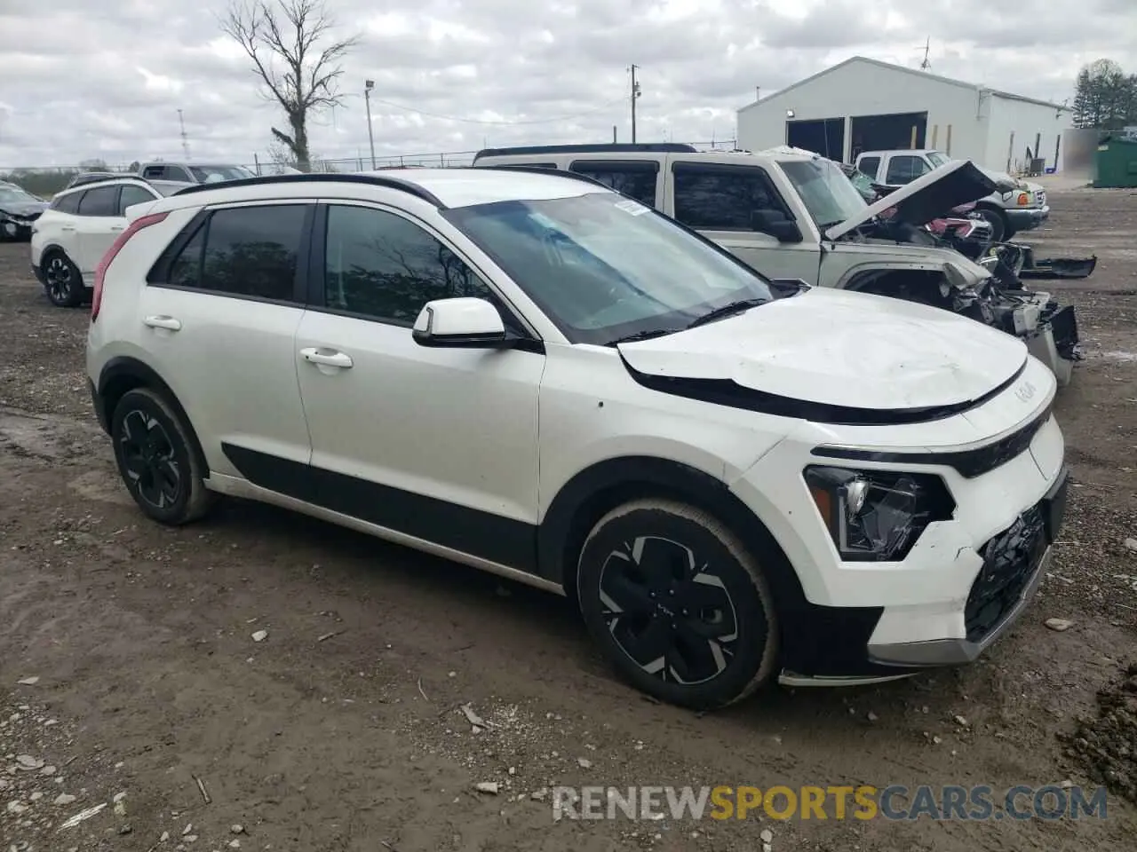 4 Photograph of a damaged car KNDCR3L19R5121733 KIA NIRO WIND 2024