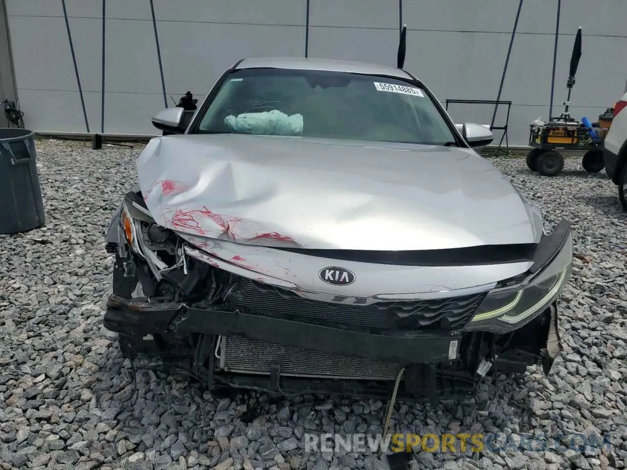 5 Photograph of a damaged car 5XXGT4L31KG346837 KIA OPTIMA 2019