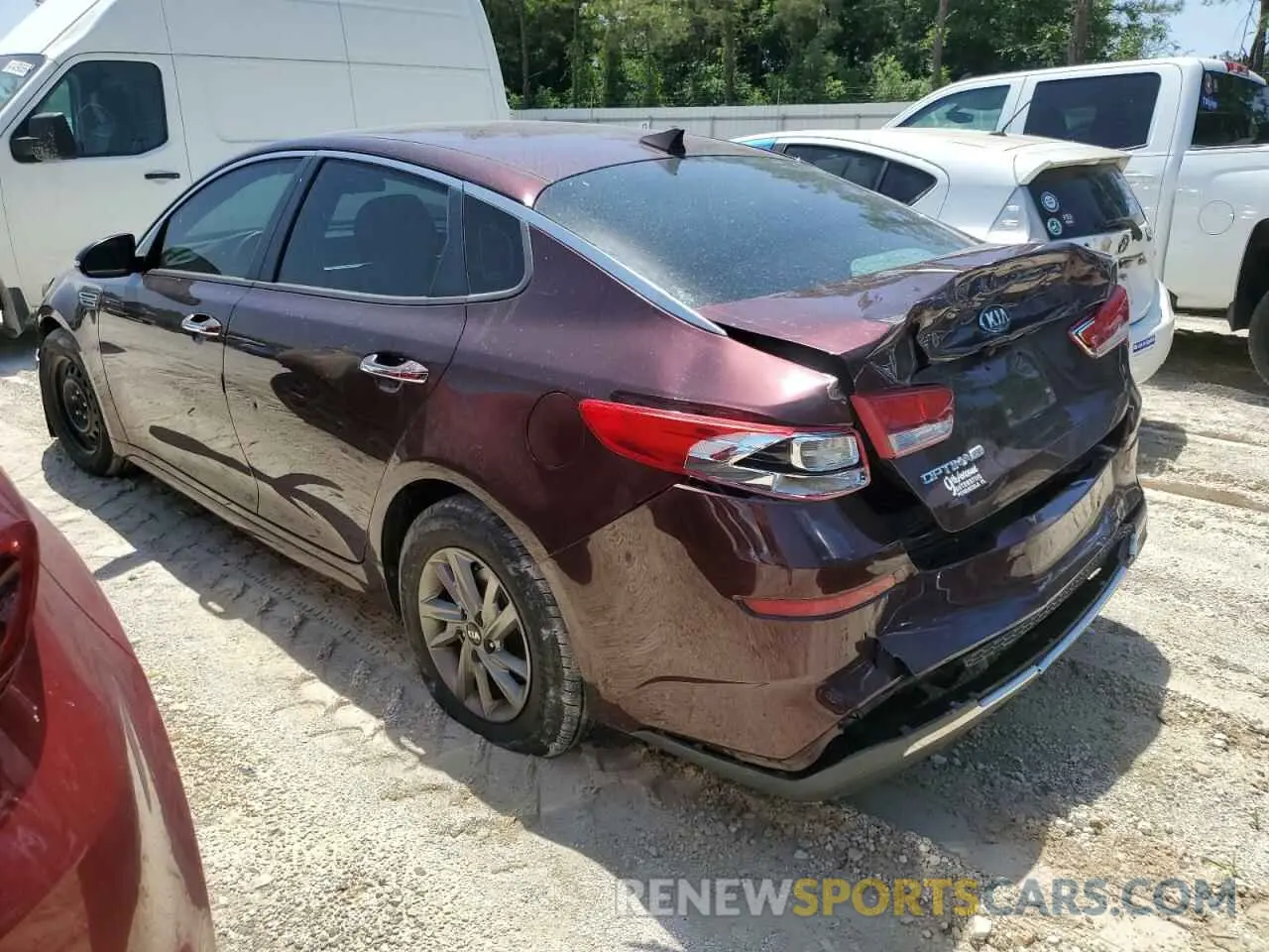 2 Photograph of a damaged car 5XXGT4L33KG294871 KIA OPTIMA 2019